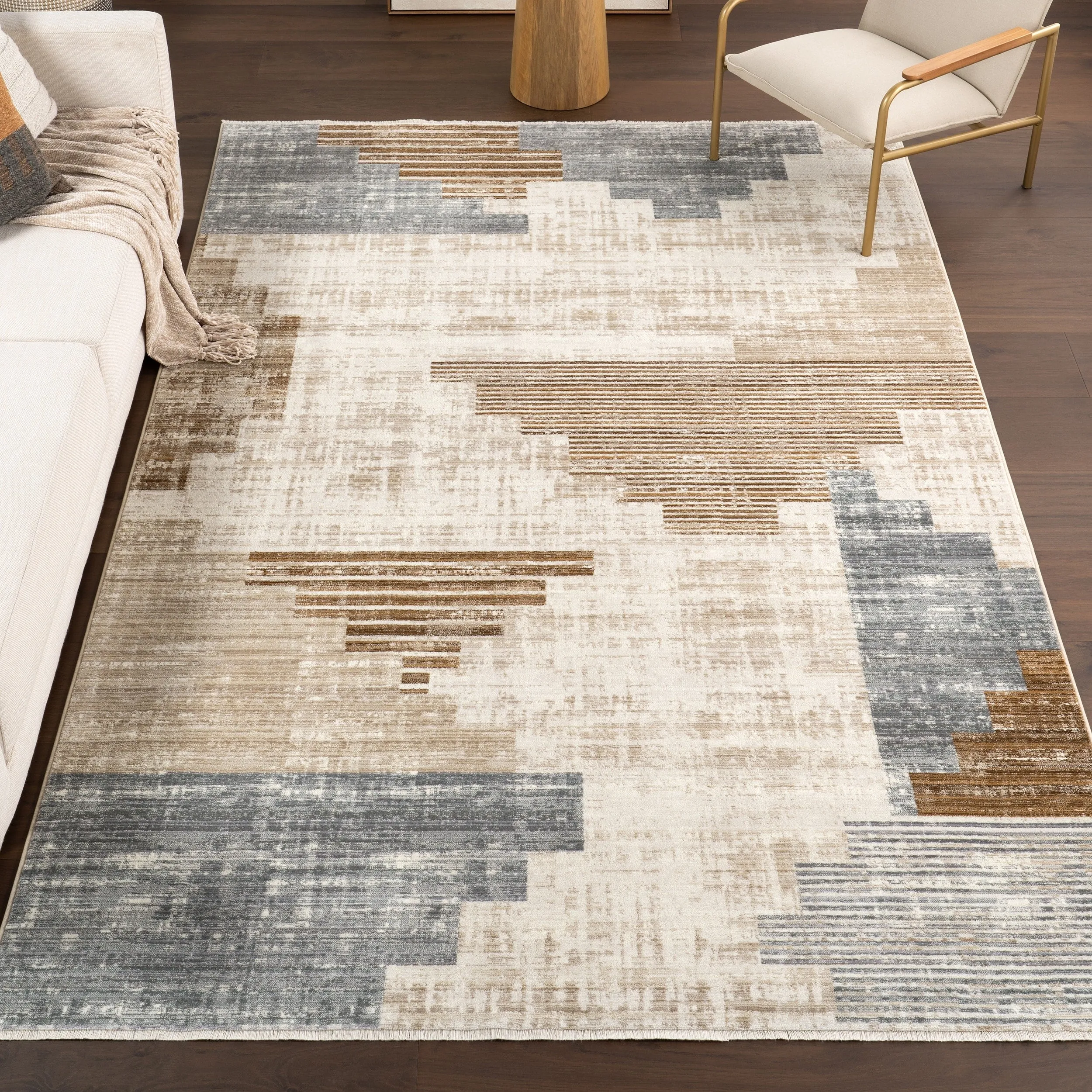 Nuloom Vickie Abstract Fringe Area Rug