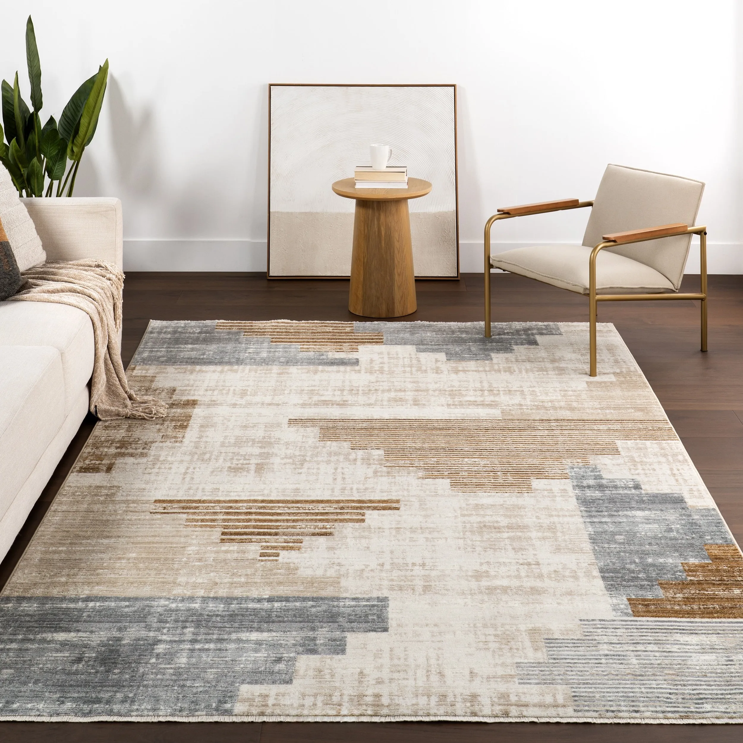 Nuloom Vickie Abstract Fringe Area Rug