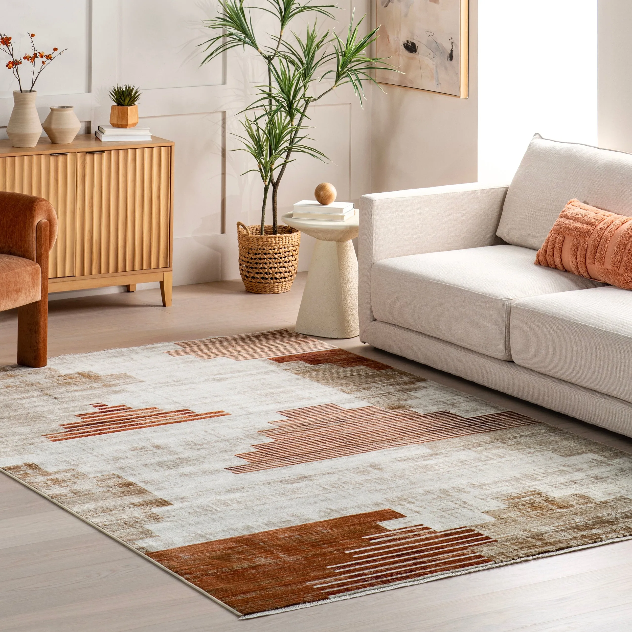 Nuloom Vickie Abstract Fringe Area Rug