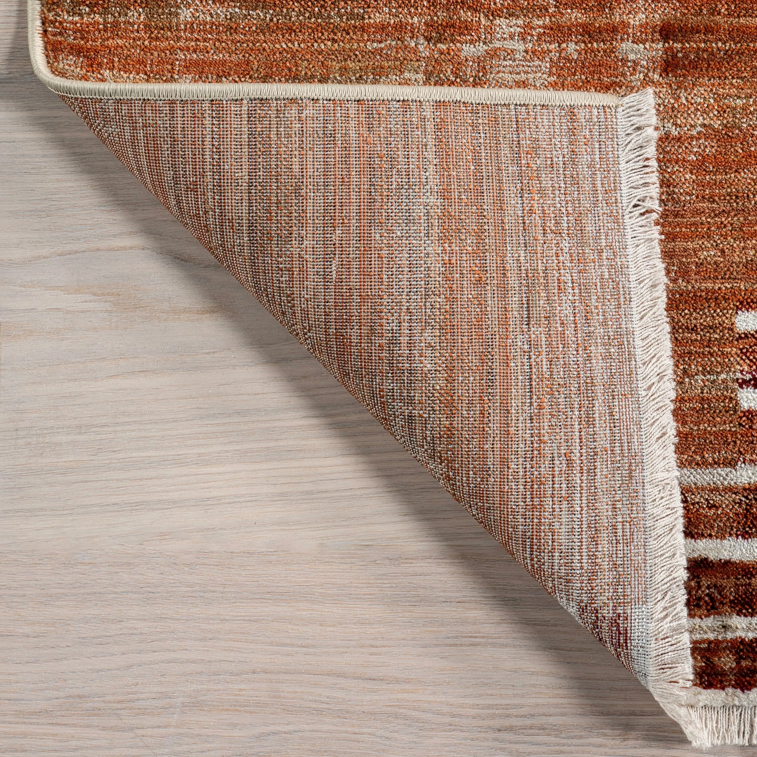 Nuloom Vickie Abstract Fringe Area Rug