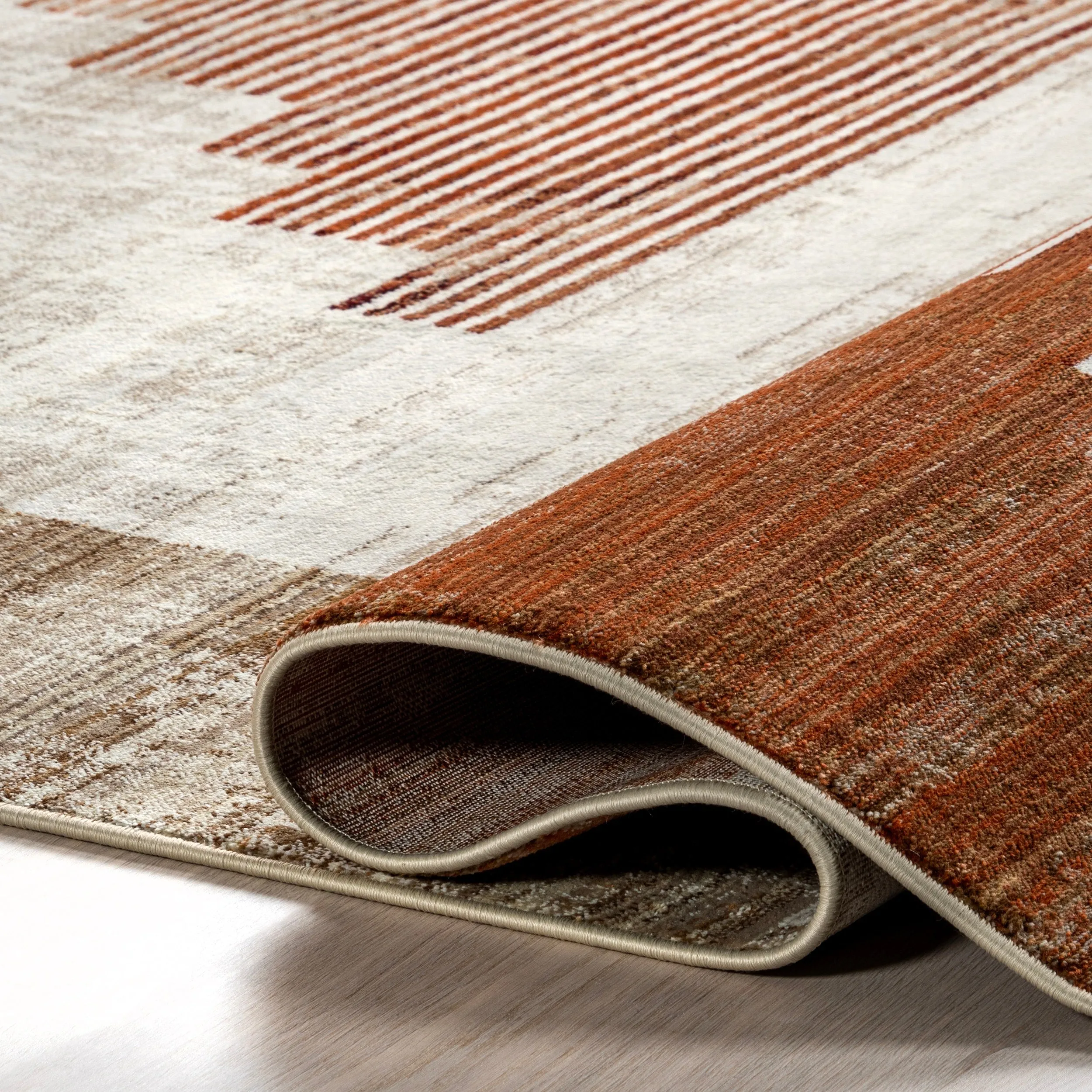 Nuloom Vickie Abstract Fringe Area Rug