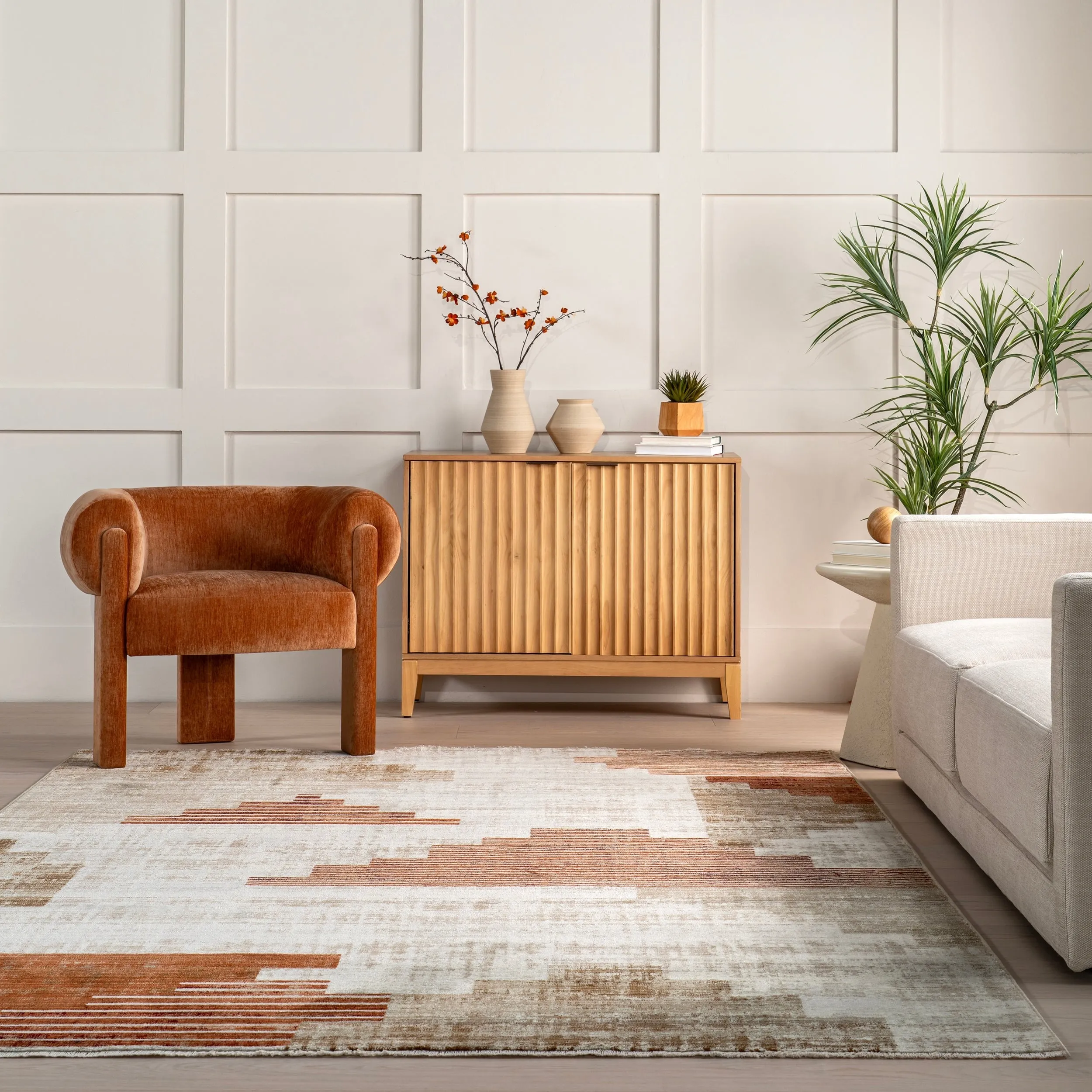 Nuloom Vickie Abstract Fringe Area Rug