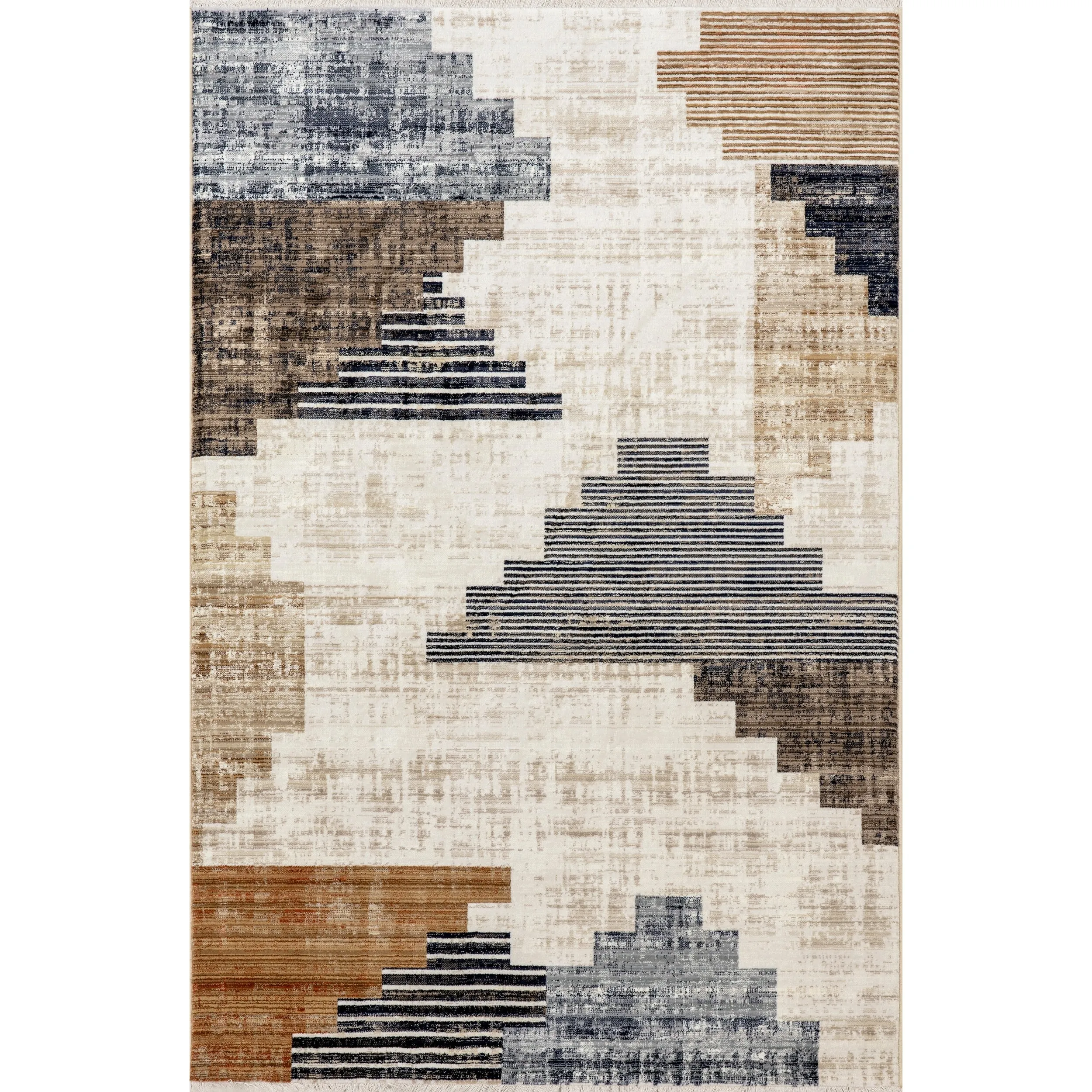 Nuloom Vickie Abstract Fringe Area Rug