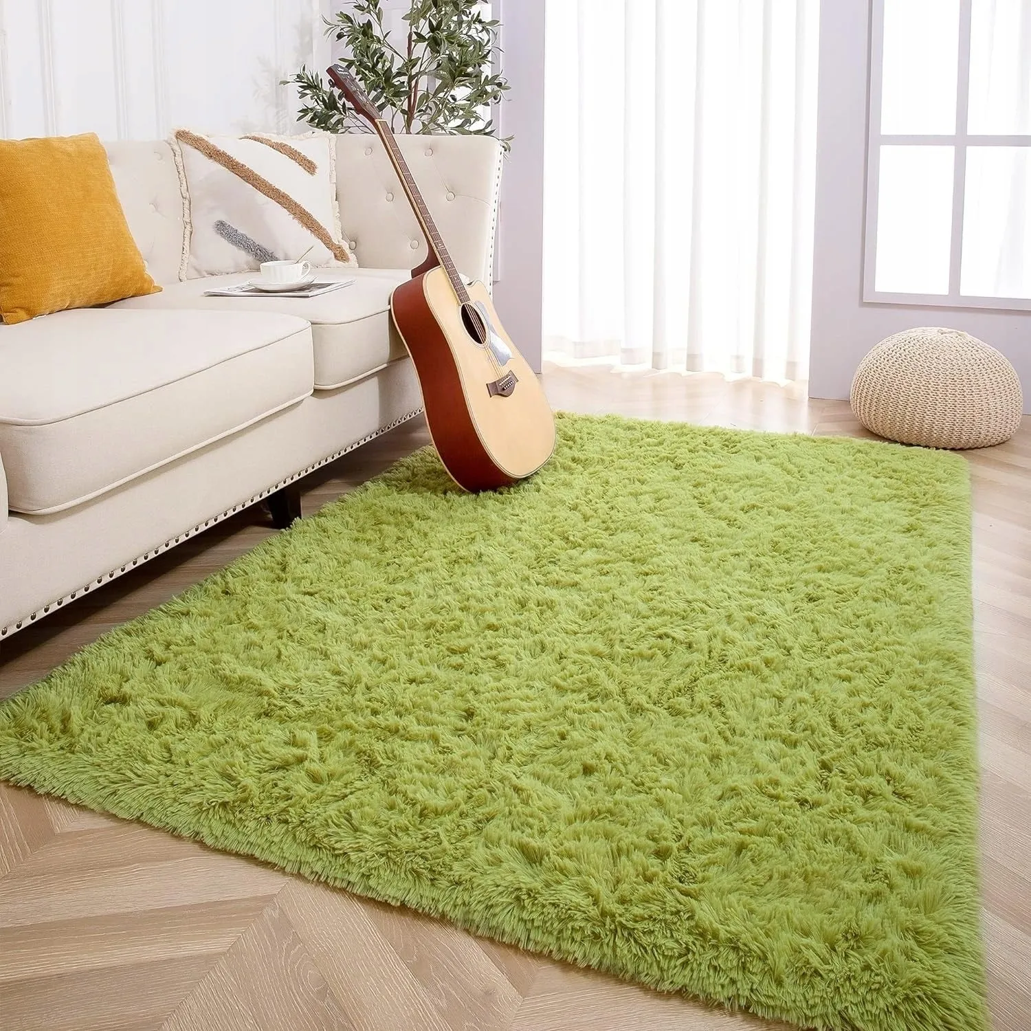 Nursery Decor Area Rug Fuzzy Carpet for Kids Children Play Mat