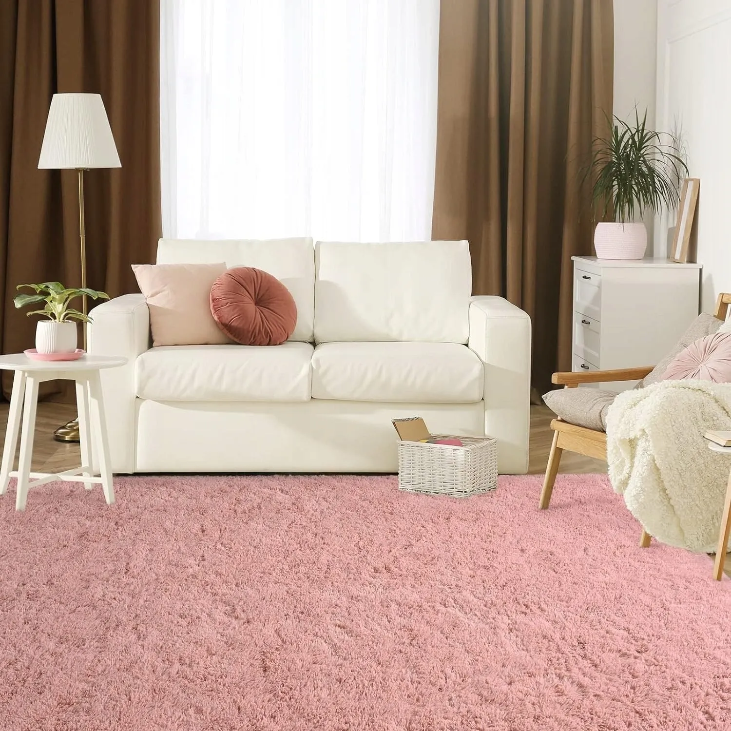 Nursery Decor Area Rug Fuzzy Carpet for Kids Children Play Mat