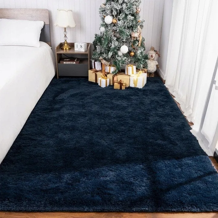 Nursery Decor Area Rug Fuzzy Carpet for Kids Children Play Mat