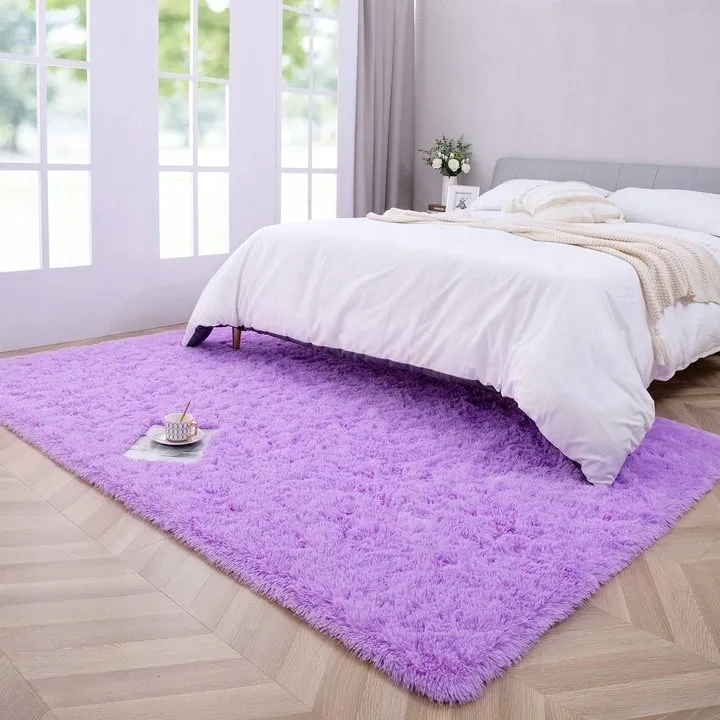 Nursery Decor Area Rug Fuzzy Carpet for Kids Children Play Mat