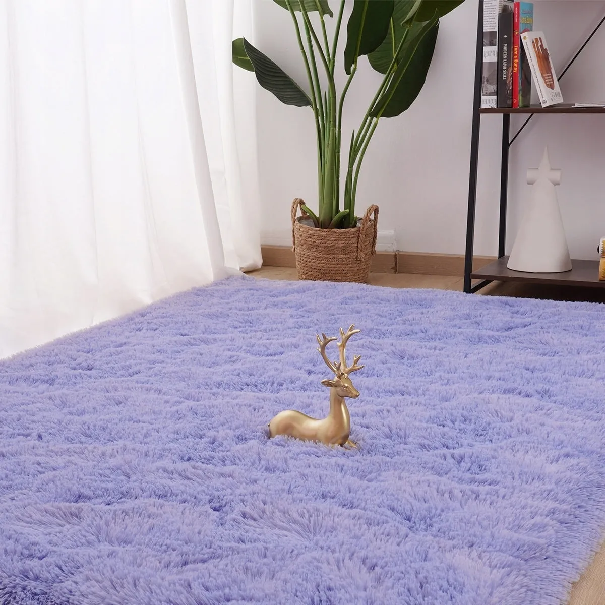 Nursery Decor Area Rug Fuzzy Carpet for Kids Children Play Mat