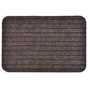 Outdoor Front Door Mat Chloe Polypropylene Latex Rug 24x16 Brown