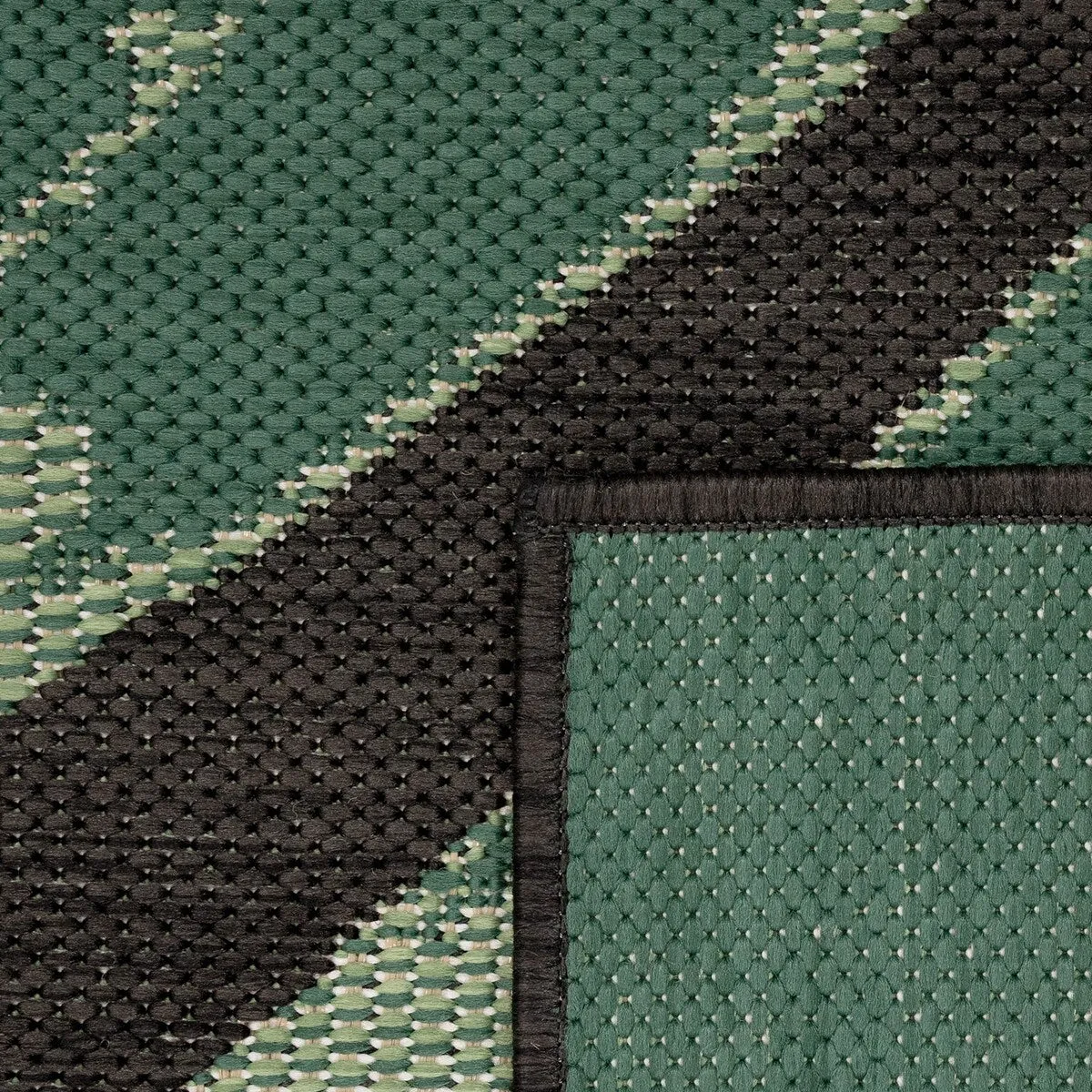Outdoor Rug with Floral Palm Leaf Design Waterproof