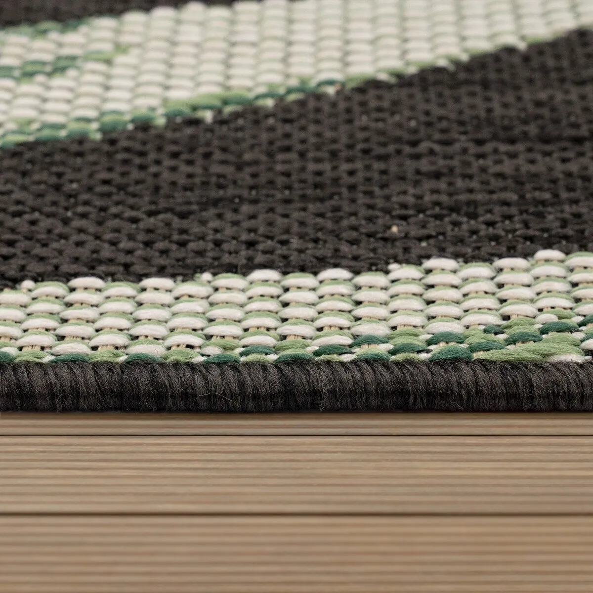 Outdoor Rug with Floral Palm Leaf Design Waterproof