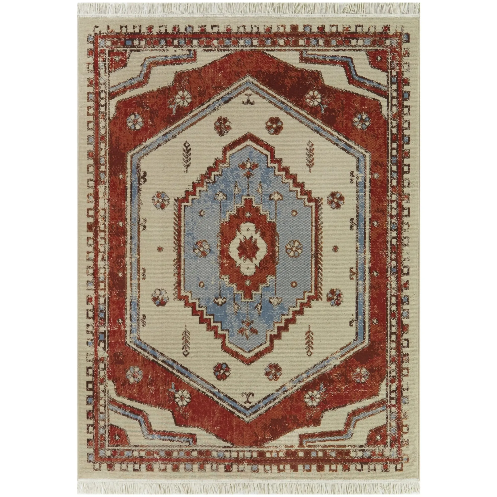 Penrose Traditional Medallion Recycled Area Rug