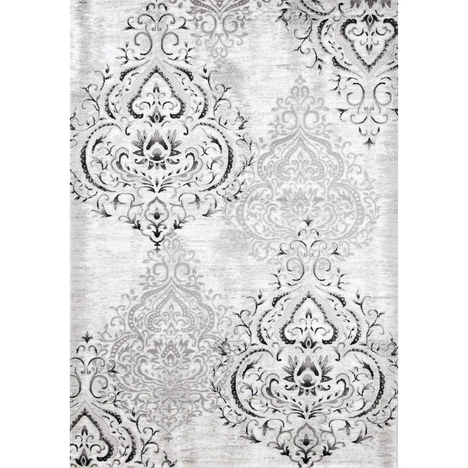 Perry Collection - Venetian Silver Damask Rug