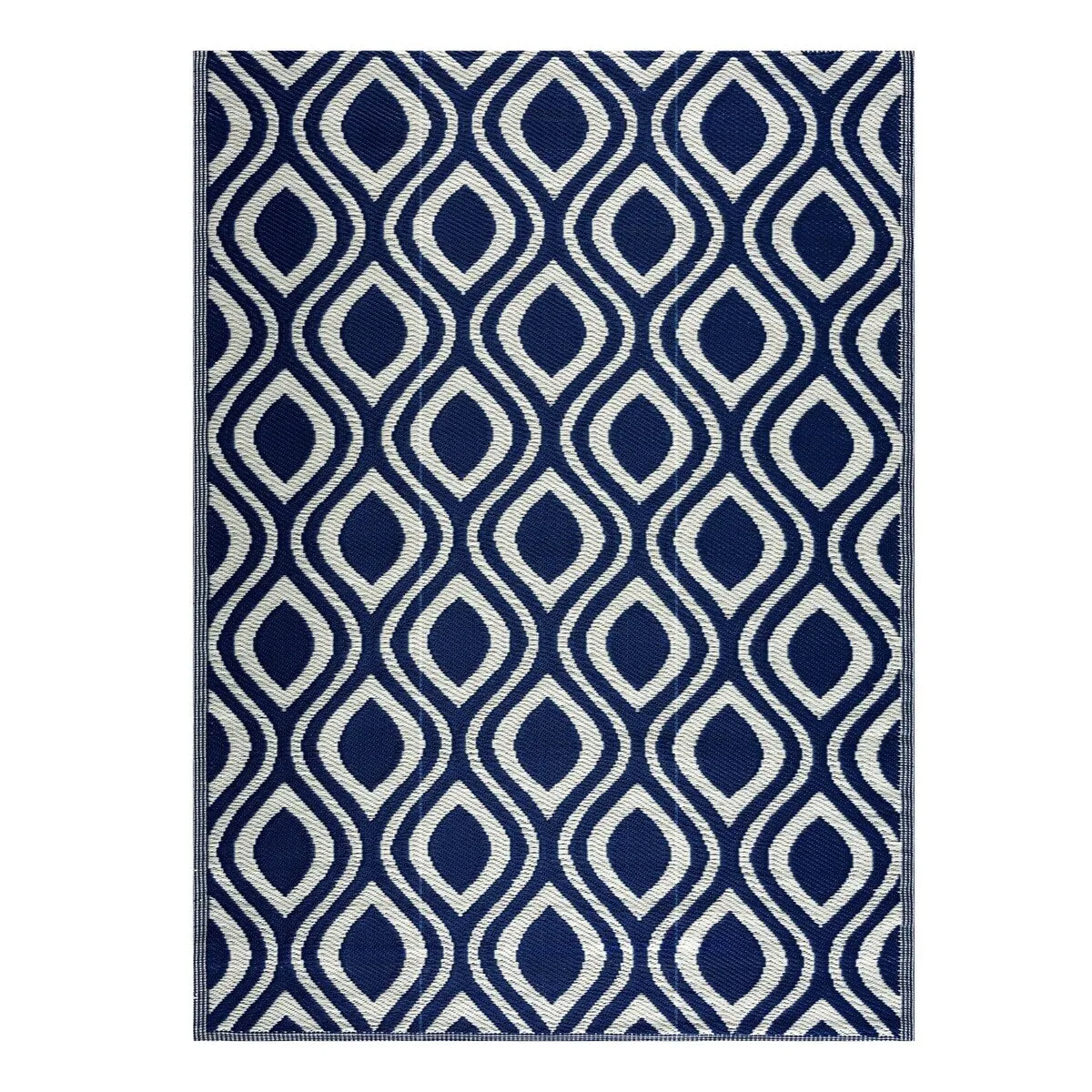 Playa Rug Outdoor Recycled Reversible Plastic Folded Mat/Rug Venice Collection Lightweight & Weather. Water and UV Resistant