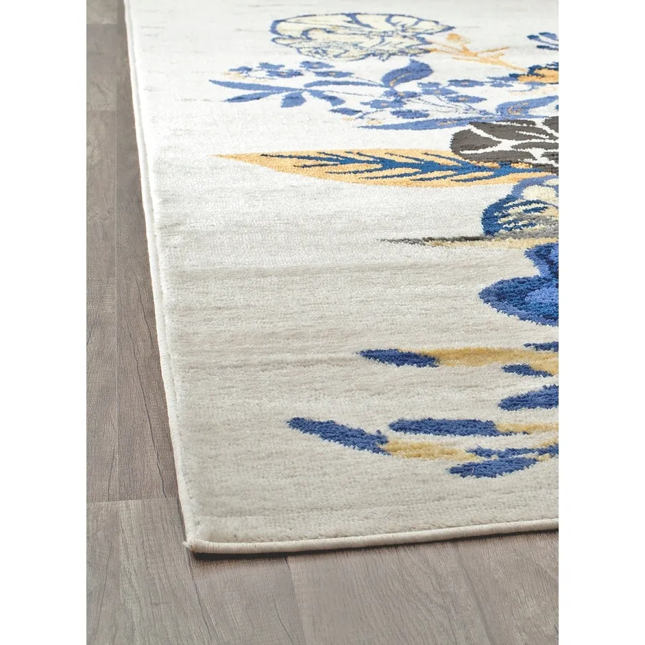 Porch & Den Cady Ivory Floral Area Rug