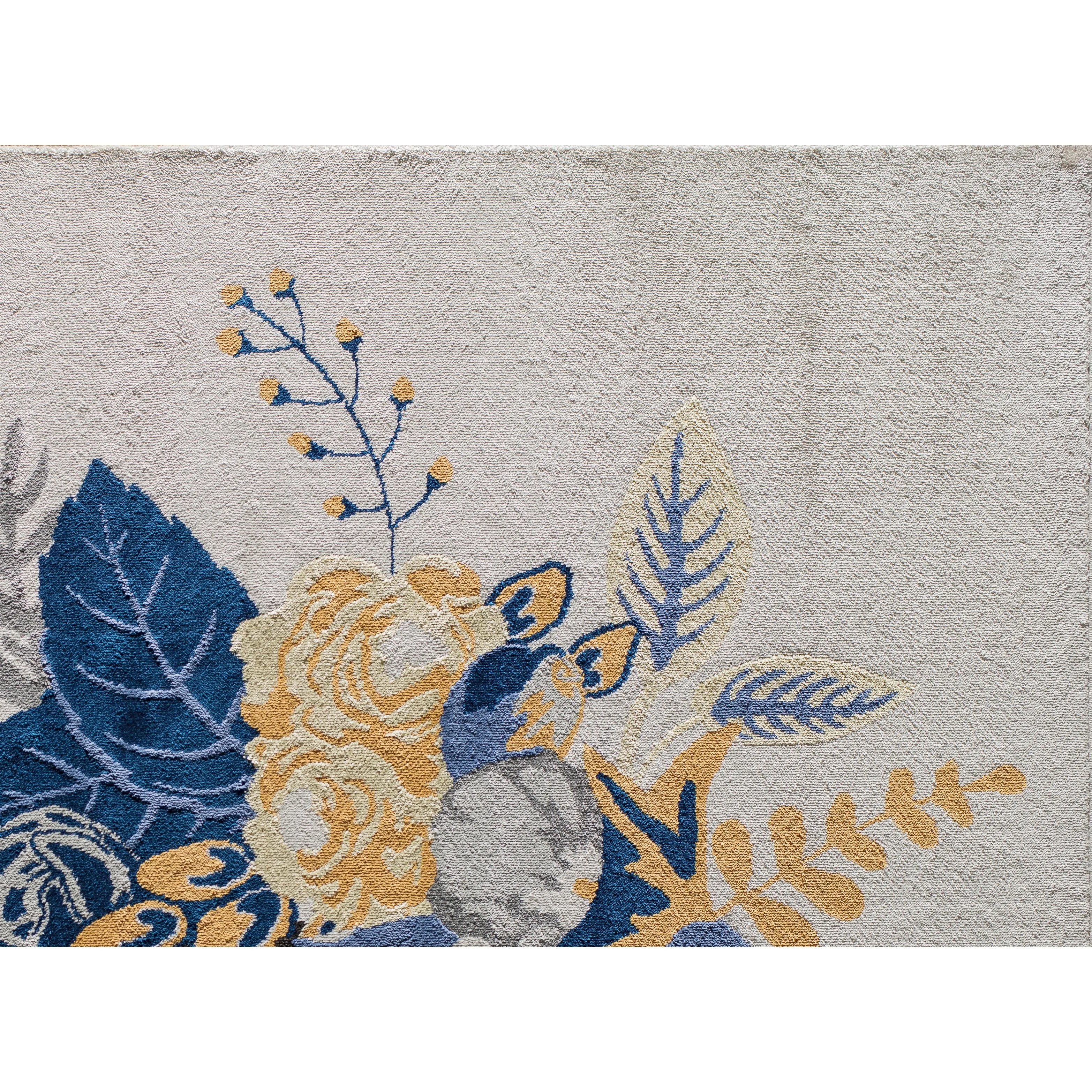 Porch & Den Cady Ivory Floral Area Rug