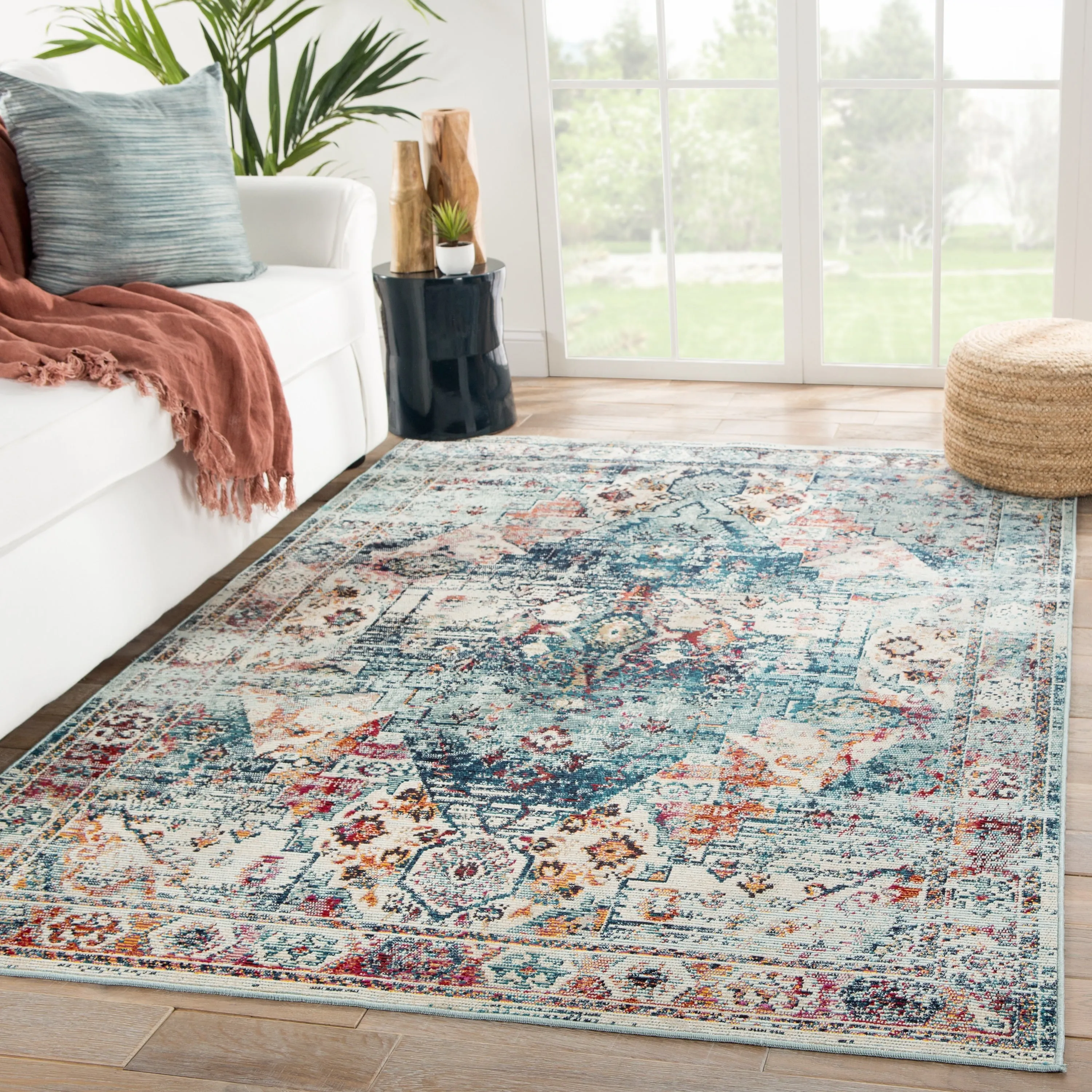 Porch & Den Falkland Medallion Indoor/ Outdoor Area Rug