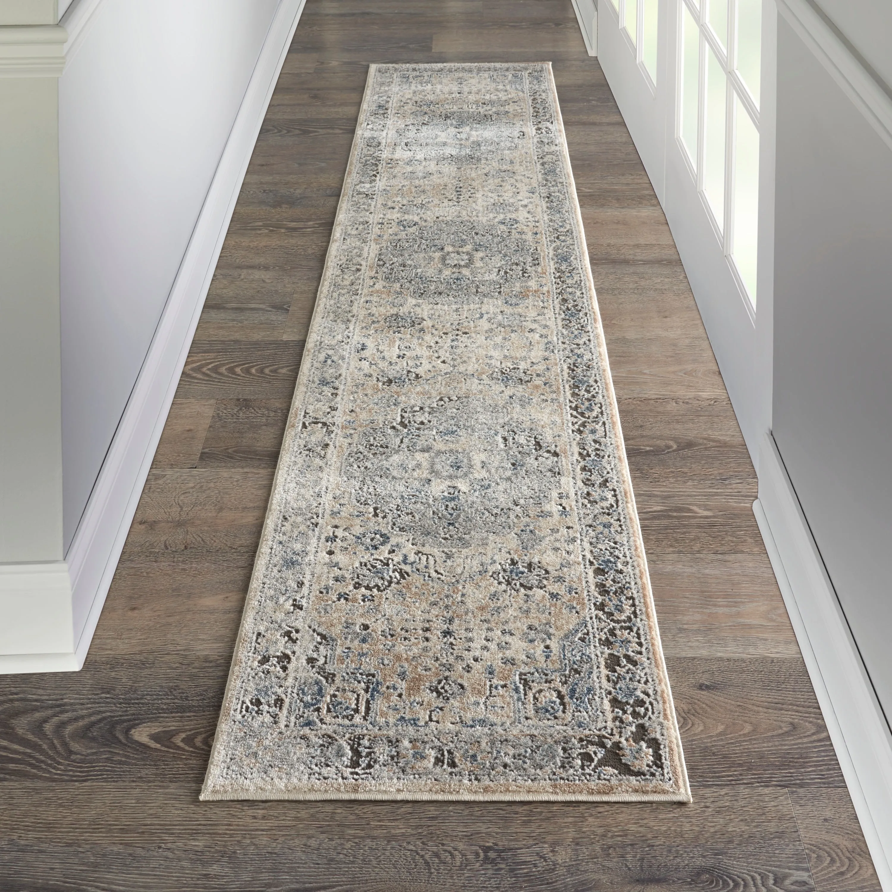 Porch & Den Traditional Bordered Medallion Area Rug