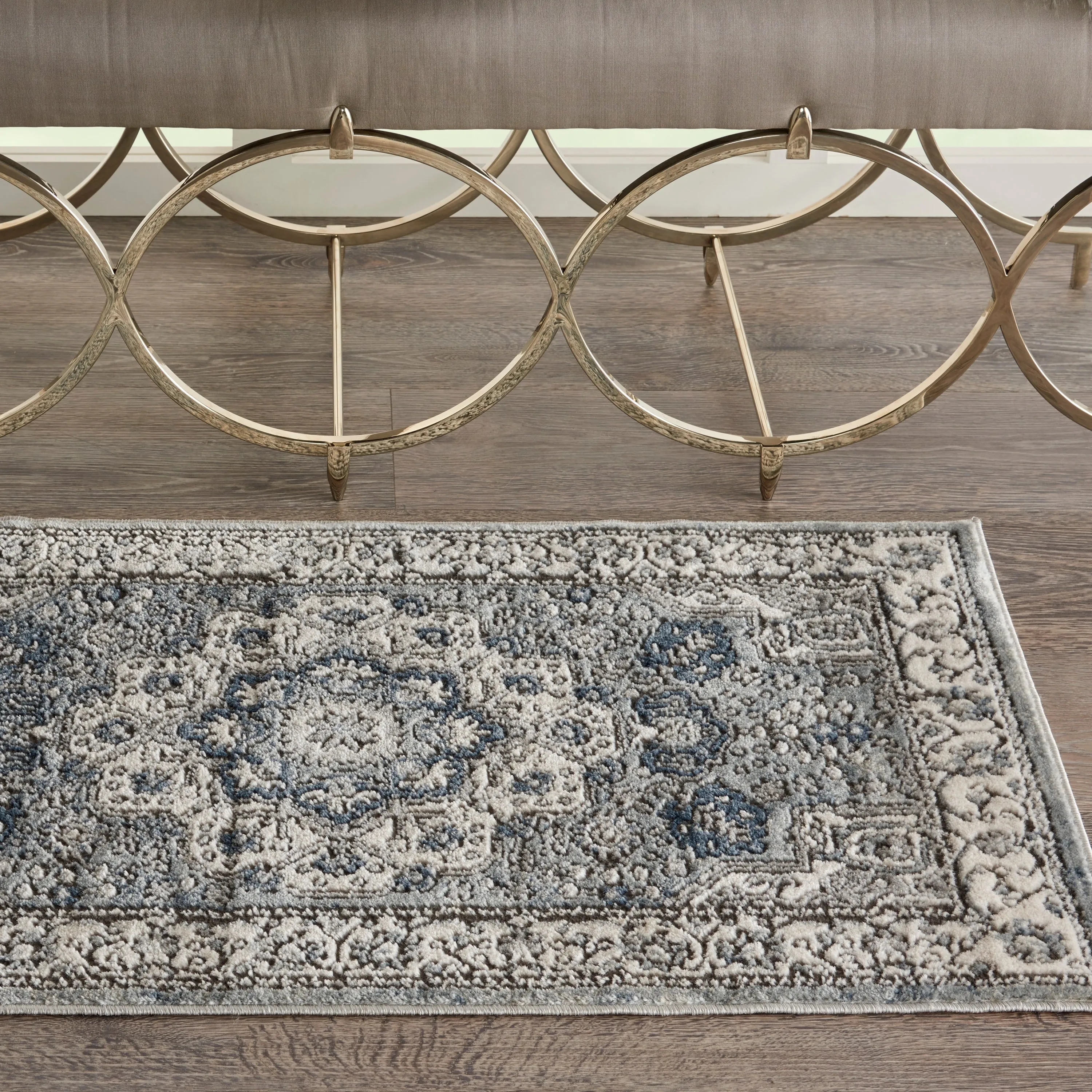 Porch & Den Traditional Bordered Medallion Area Rug