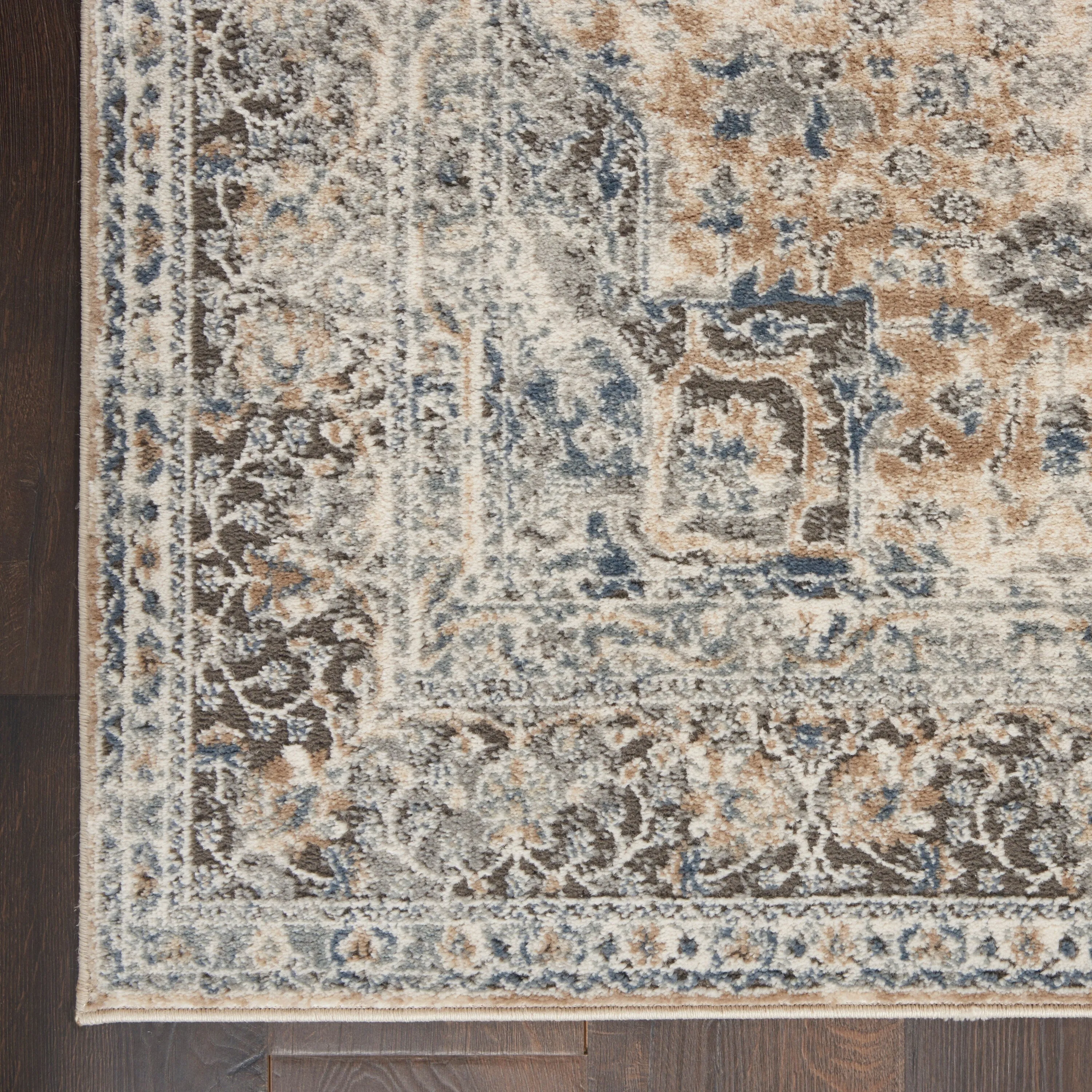 Porch & Den Traditional Bordered Medallion Area Rug