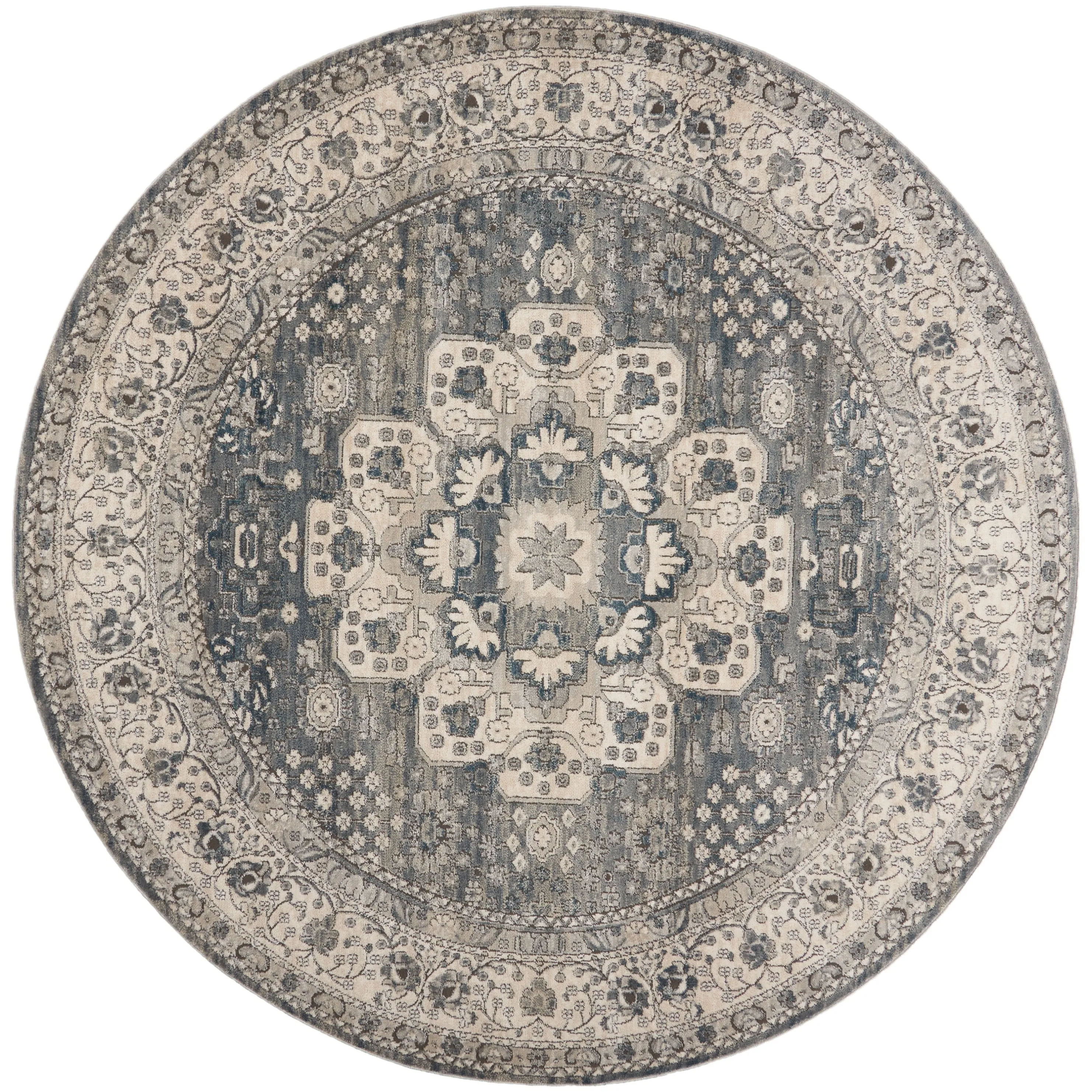Porch & Den Traditional Bordered Medallion Area Rug