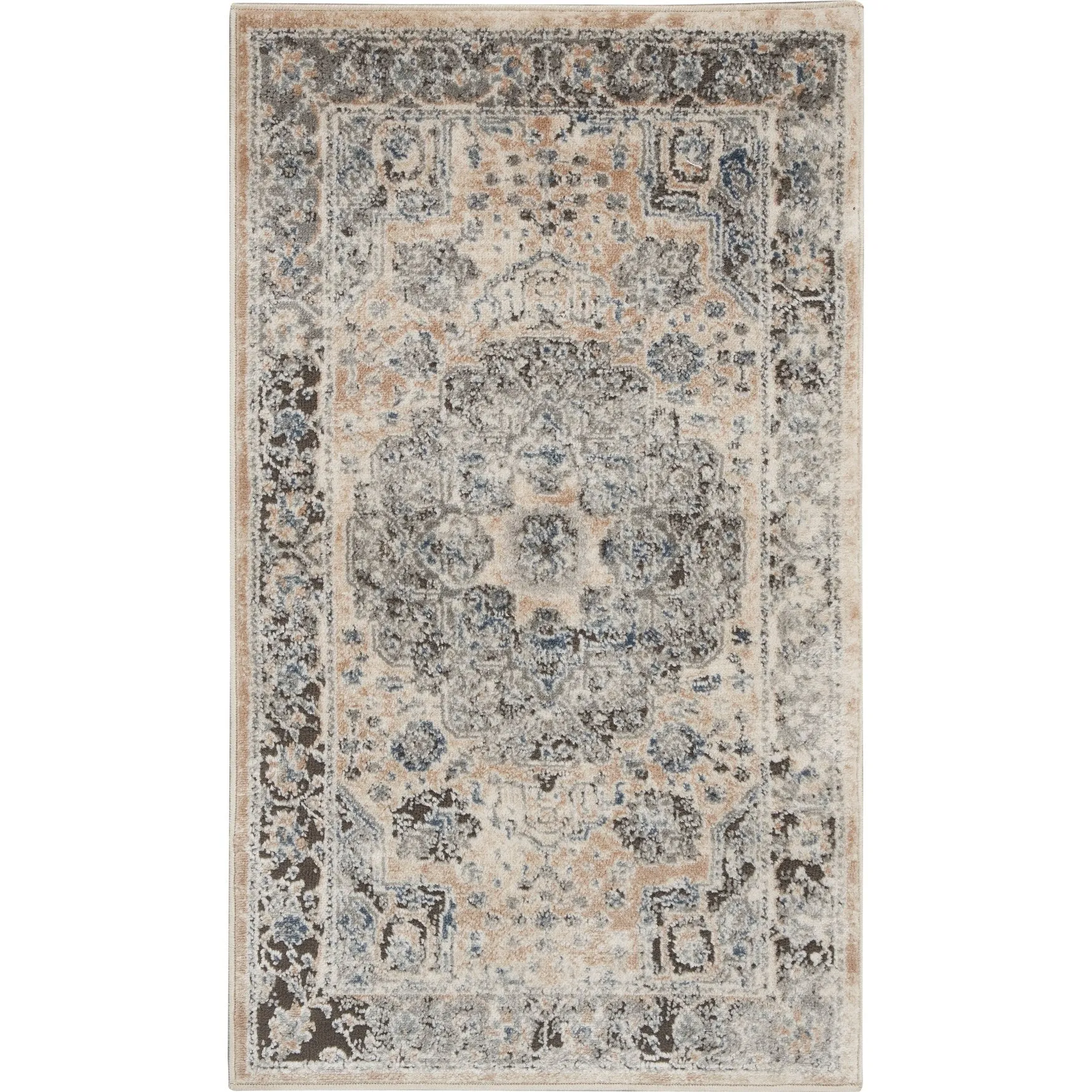 Porch & Den Traditional Bordered Medallion Area Rug