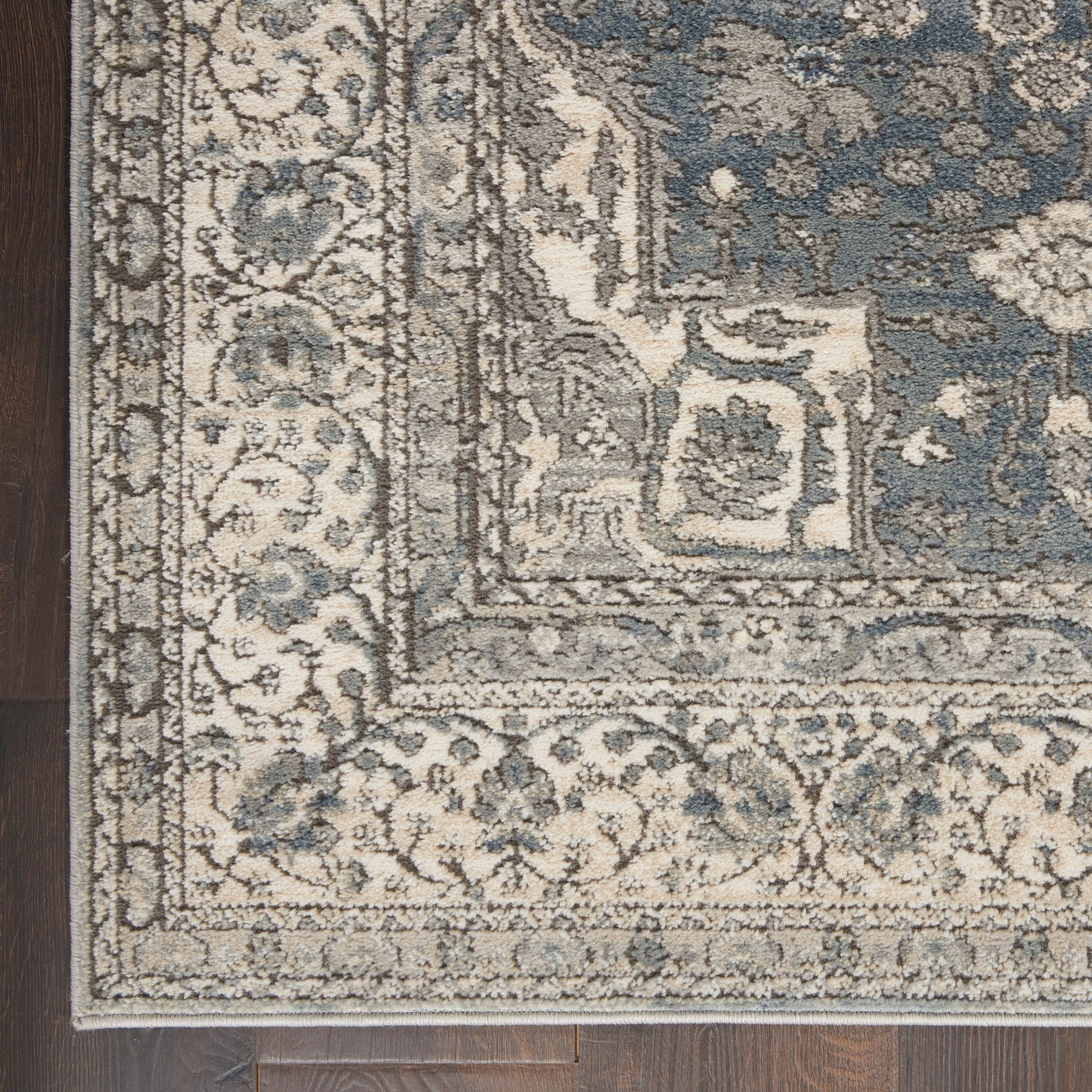 Porch & Den Traditional Bordered Medallion Area Rug