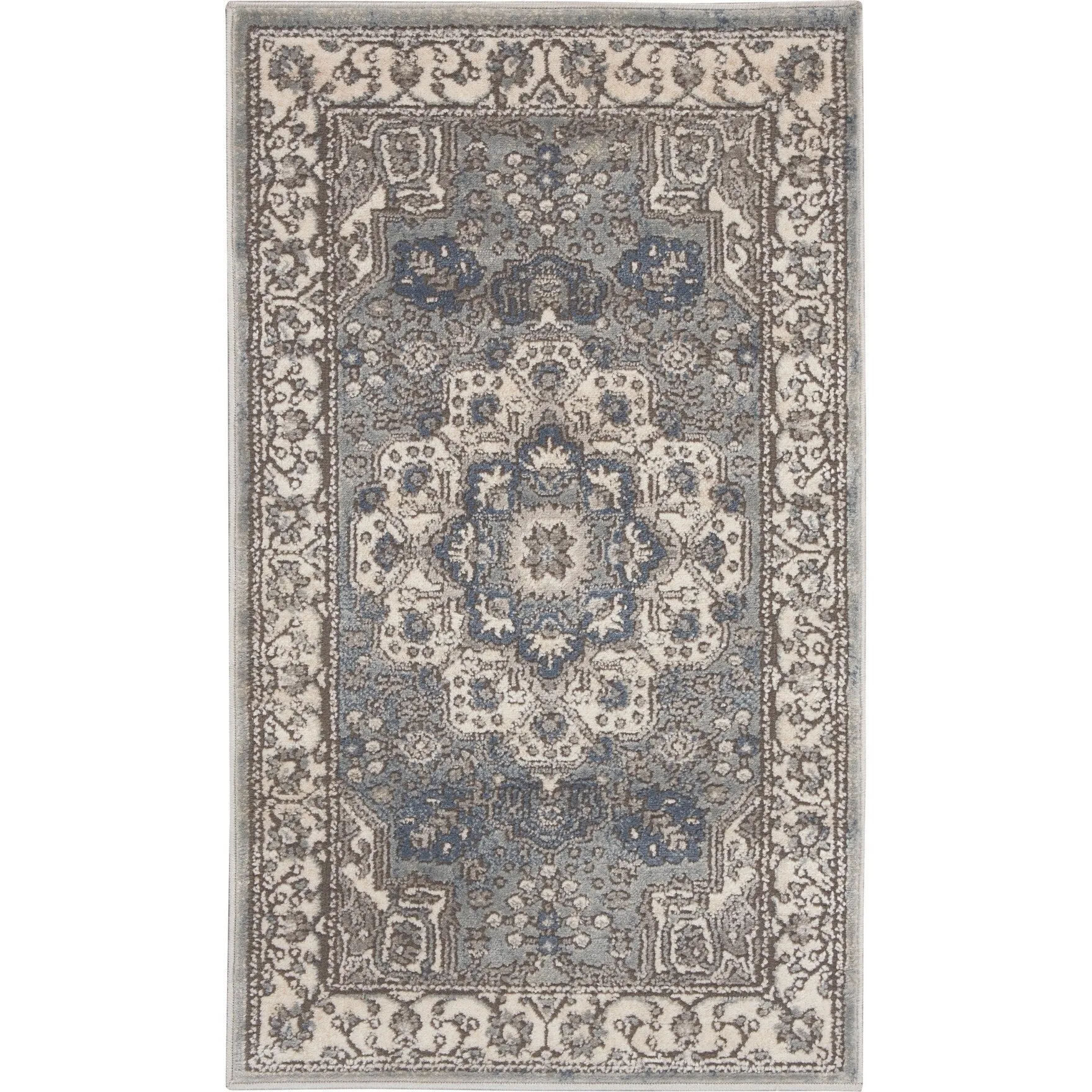 Porch & Den Traditional Bordered Medallion Area Rug