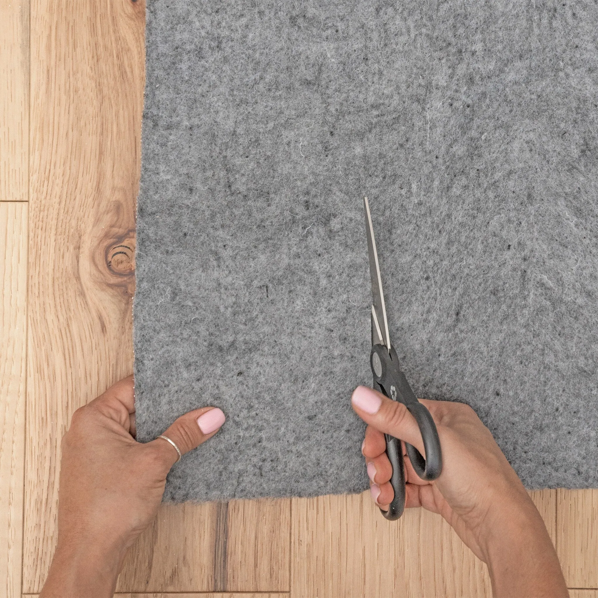 Posh Grip Felt Solid Non Slip Rug Pad - Gray