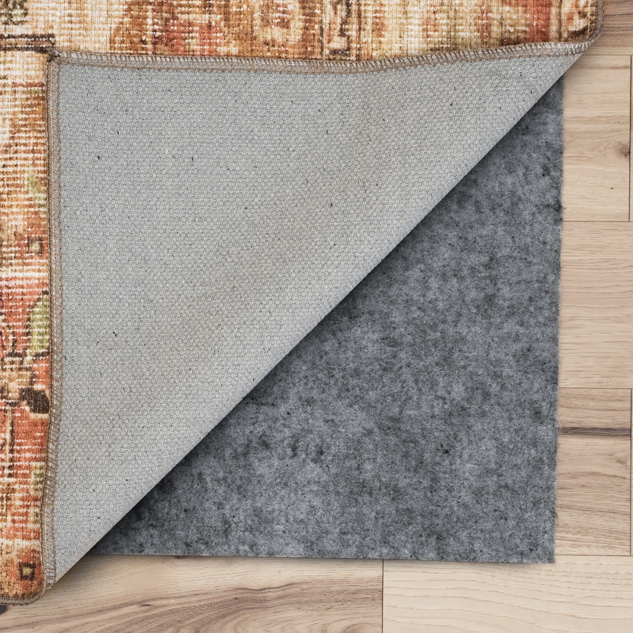 Posh Grip Felt Solid Non Slip Rug Pad - Gray