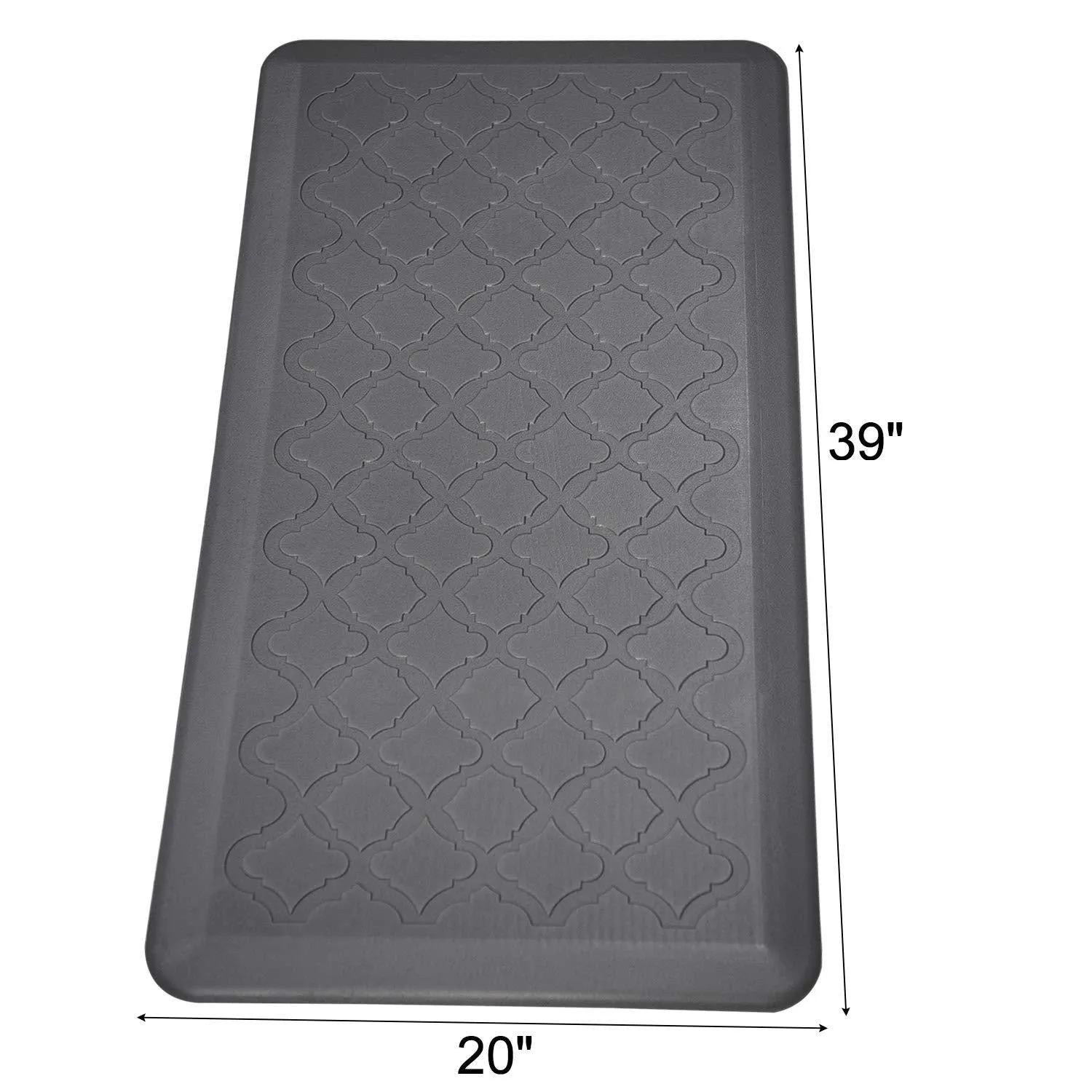Premium Anti-Fatigue Comfort Mat. Thick. Non-Slip & All-Purpose Comfort - for Kitchen. Office Standing Desk