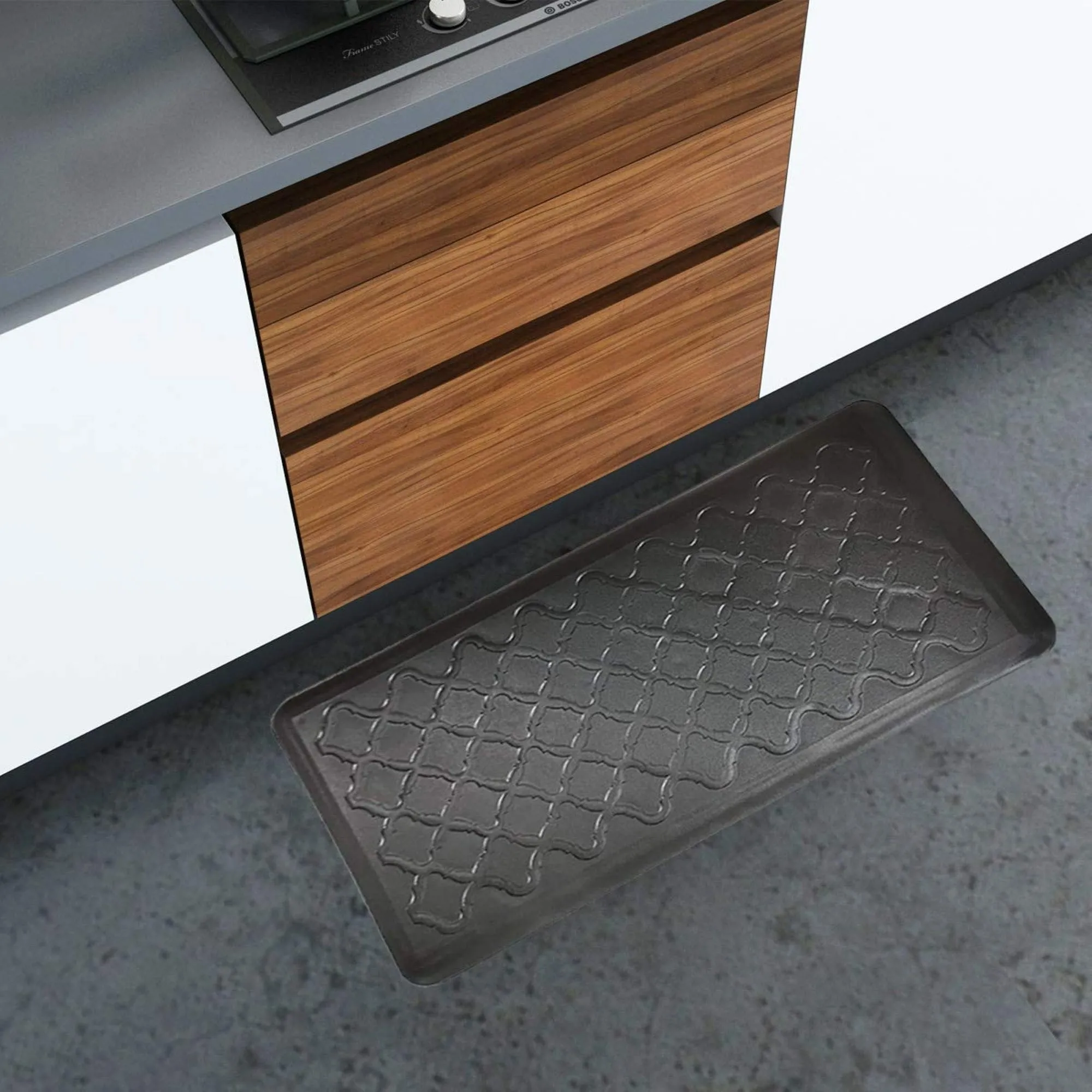 Premium Anti-Fatigue Comfort Mat. Thick. Non-Slip & All-Purpose Comfort - for Kitchen. Office Standing Desk