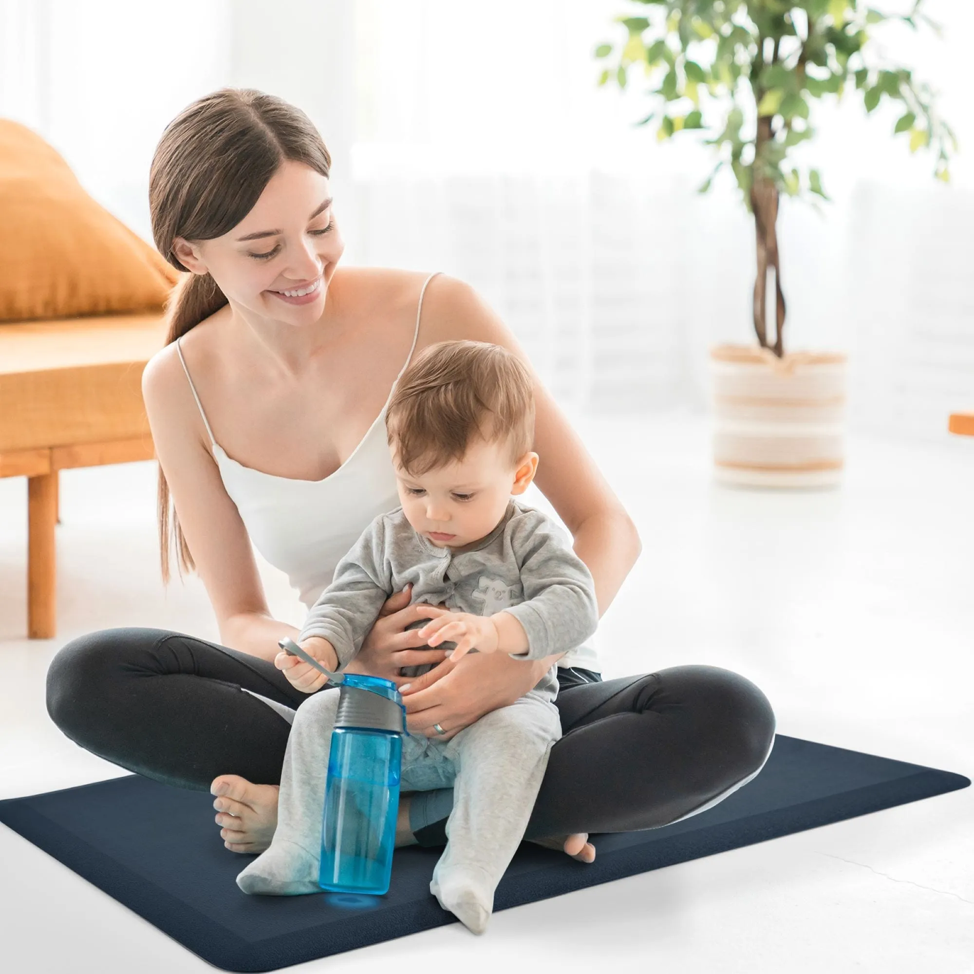 Premium Anti-Fatigue Comfort Mat. Thick. Non-Slip & All-Purpose Comfort - for Kitchen. Office Standing Desk