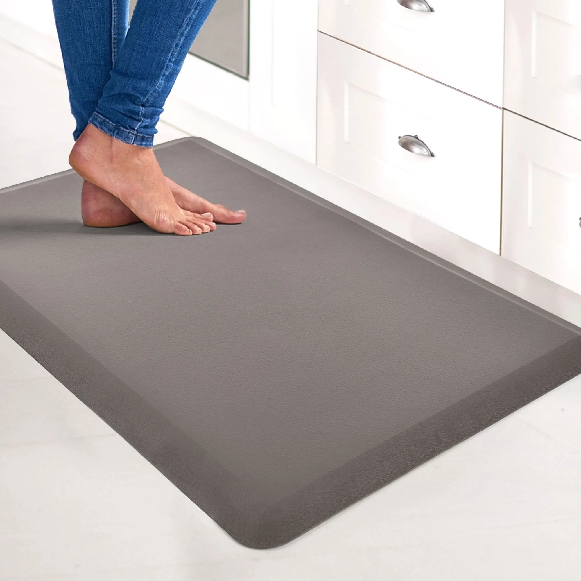 Premium Anti-Fatigue Comfort Mat. Thick. Non-Slip & All-Purpose Comfort - for Kitchen. Office Standing Desk