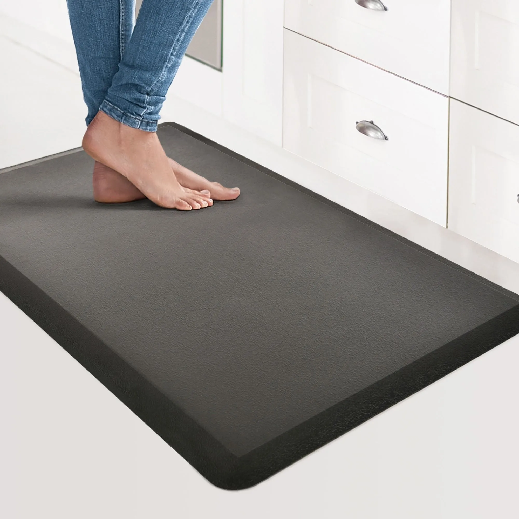 Premium Anti-Fatigue Comfort Mat. Thick. Non-Slip & All-Purpose Comfort - for Kitchen. Office Standing Desk