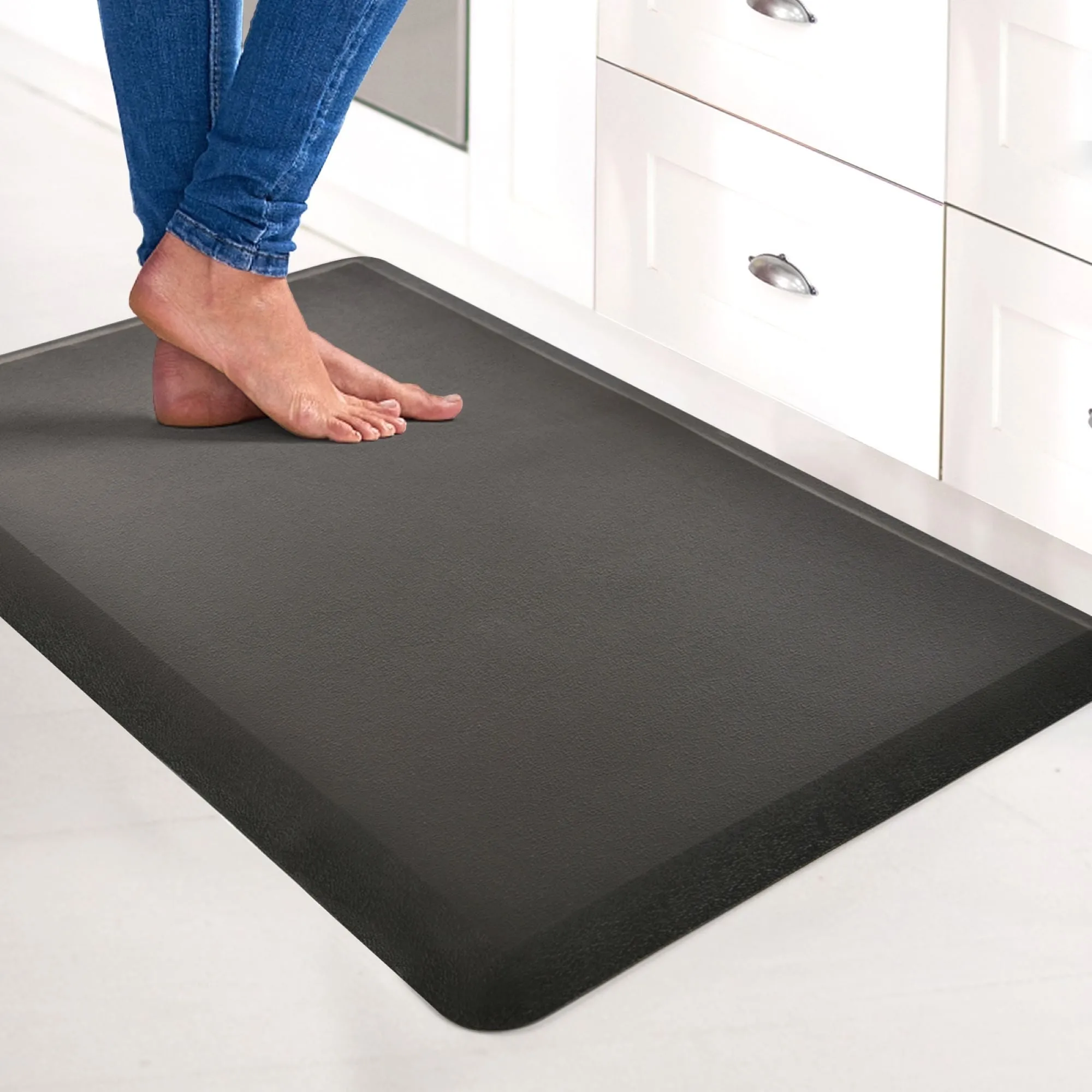 Premium Anti-Fatigue Comfort Mat. Thick. Non-Slip & All-Purpose Comfort - for Kitchen. Office Standing Desk
