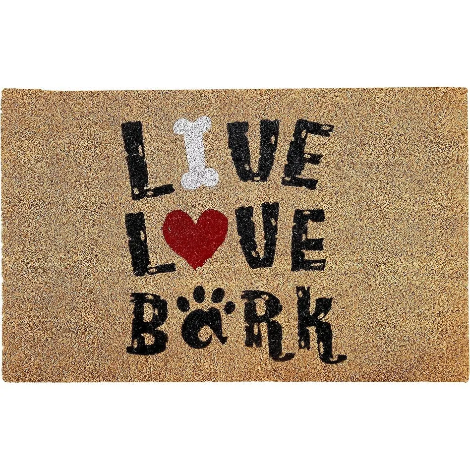 Printed Coir Doormat. Durable Outdoor/Indoor Rug. Welcome Mat. Pets