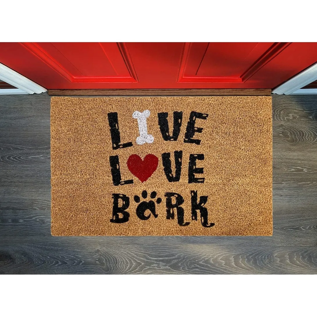 Printed Coir Doormat. Durable Outdoor/Indoor Rug. Welcome Mat. Pets