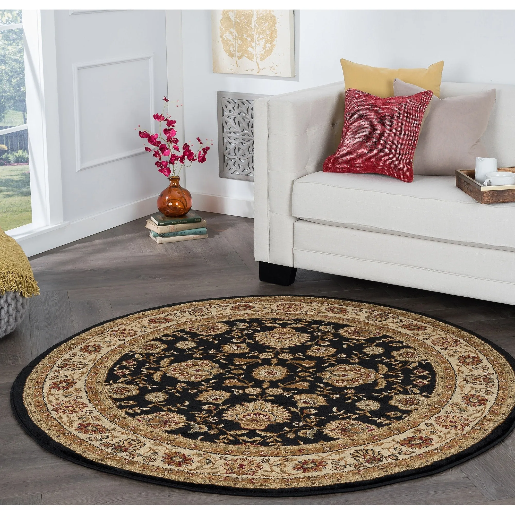 Rhythm Transitional Floral Indoor Area Rug