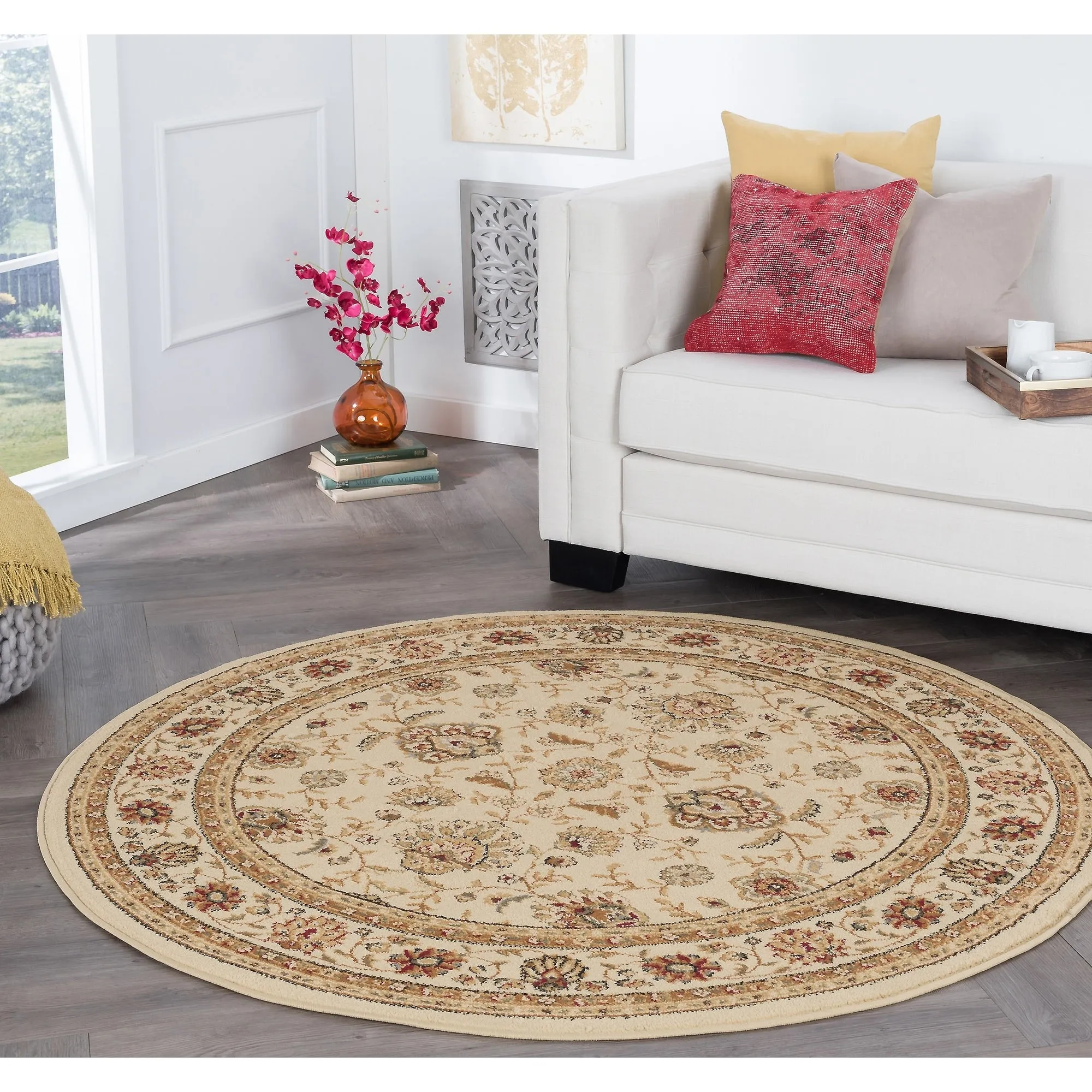 Rhythm Transitional Floral Indoor Area Rug