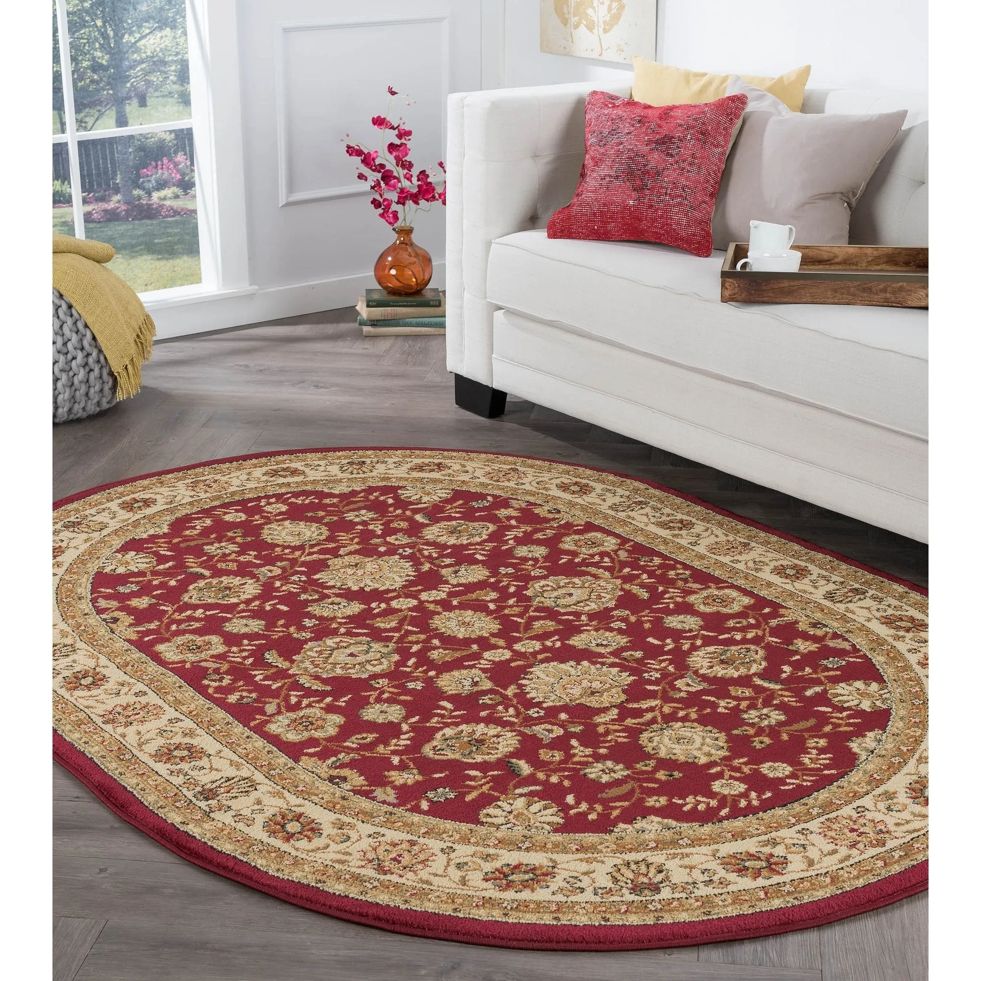 Rhythm Transitional Floral Indoor Area Rug