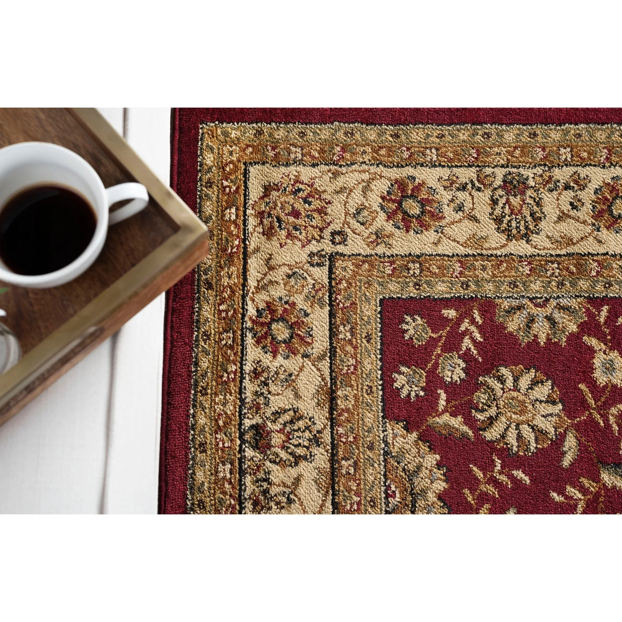 Rhythm Transitional Floral Indoor Area Rug