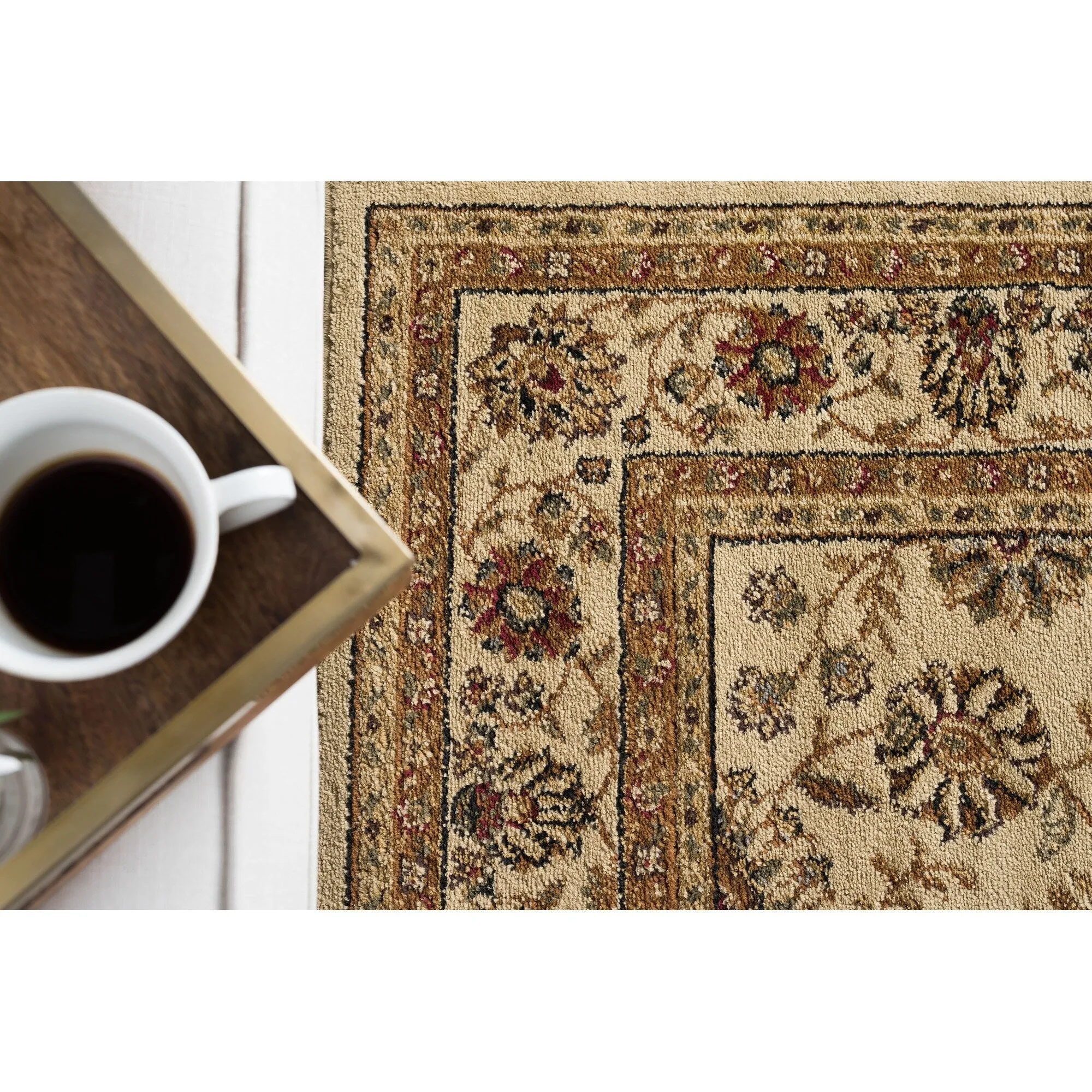 Rhythm Transitional Floral Indoor Area Rug