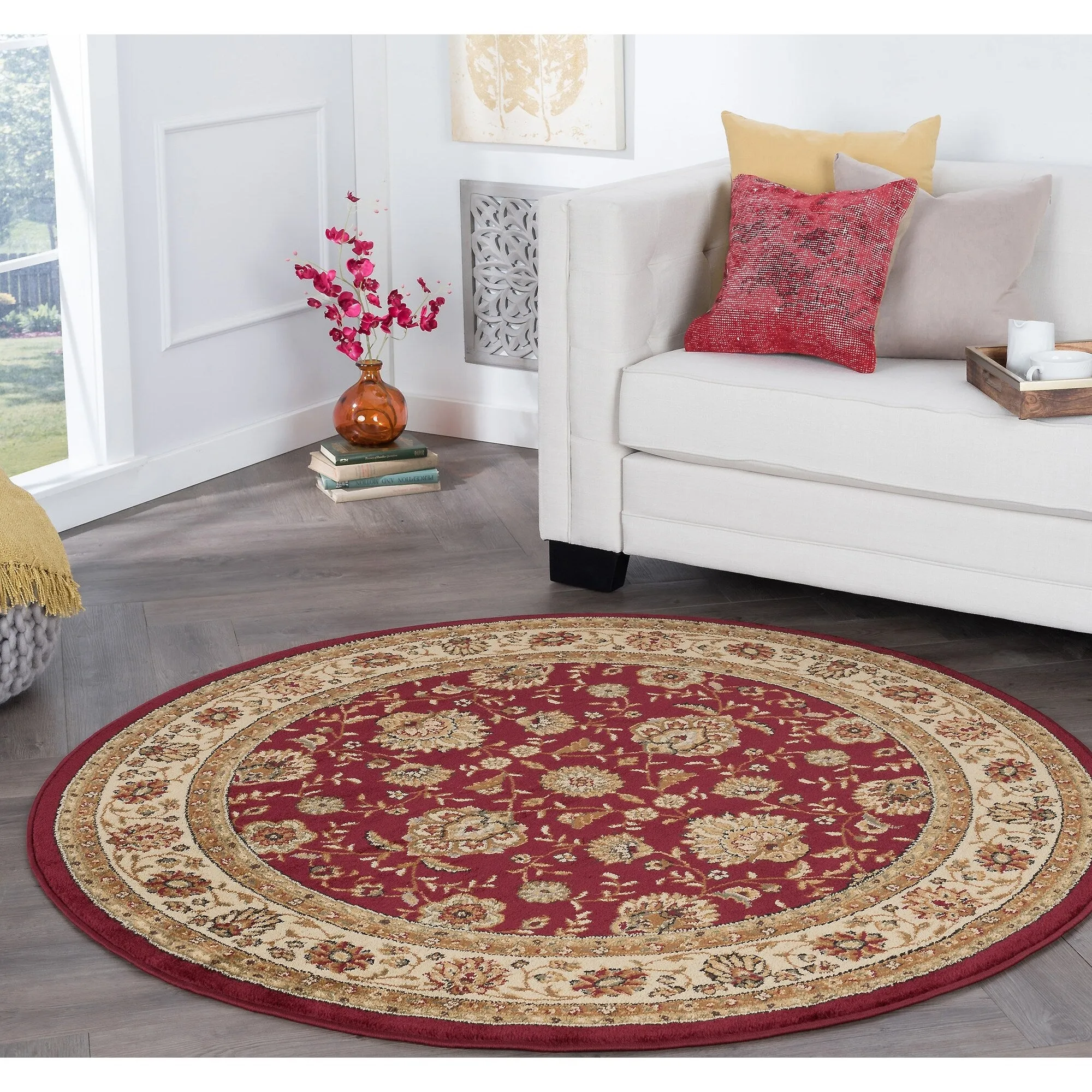 Rhythm Transitional Floral Indoor Area Rug