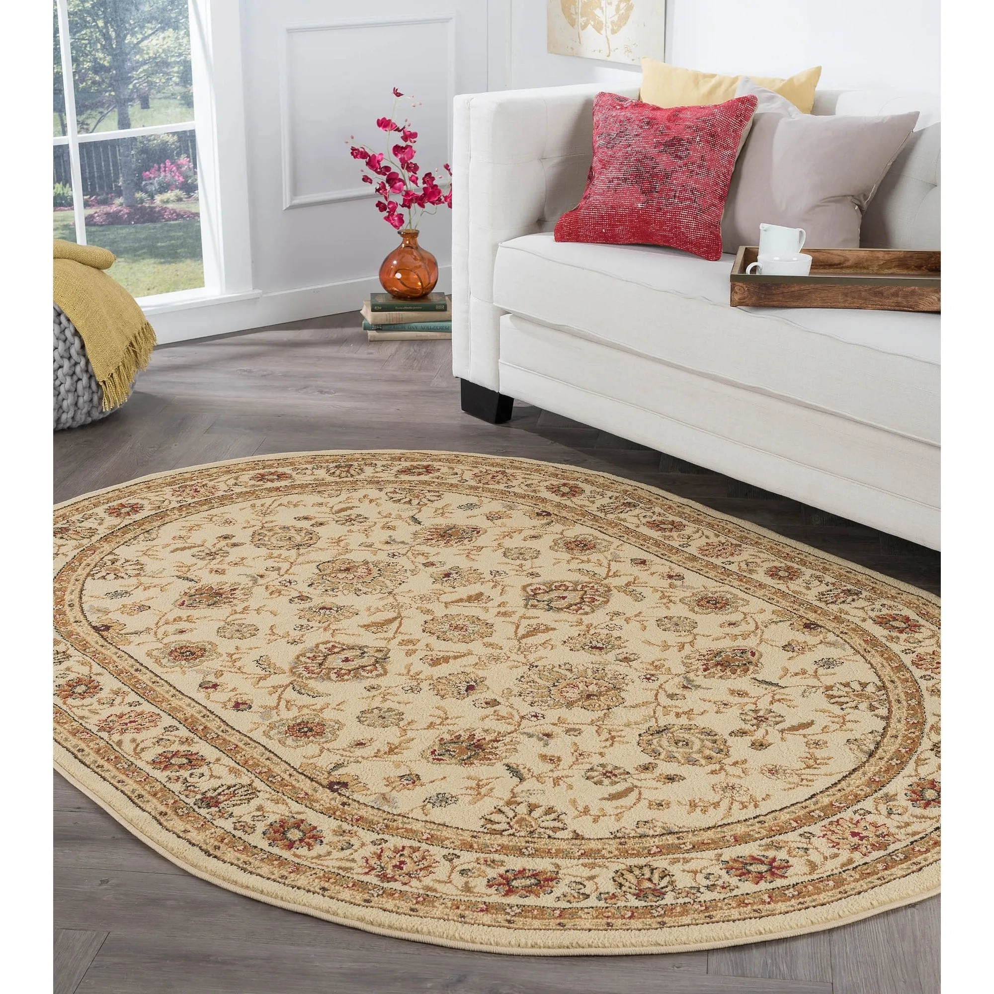 Rhythm Transitional Floral Indoor Area Rug
