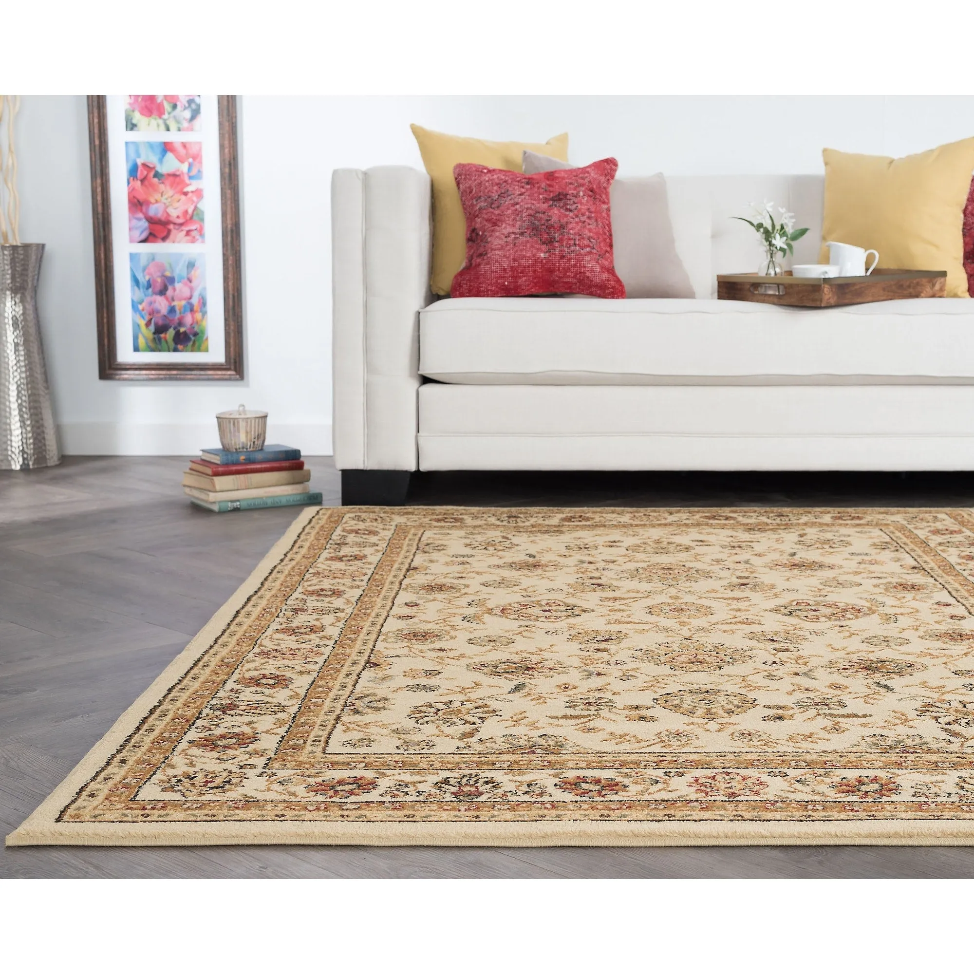 Rhythm Transitional Floral Indoor Area Rug