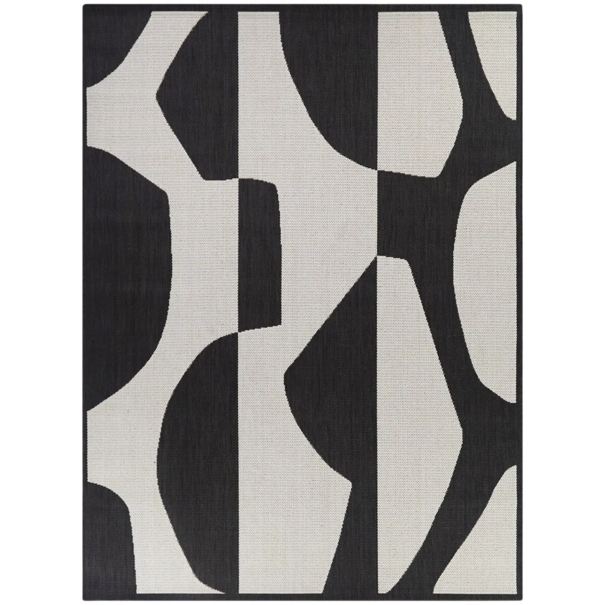 Rodin Modern Abstract Indoor/Outdoor Area Rug