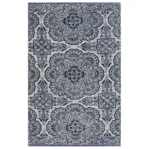 RugSmith Blue Medallion Anti-Fatigue Kitchen Mat. 20 x 36 - 20x36