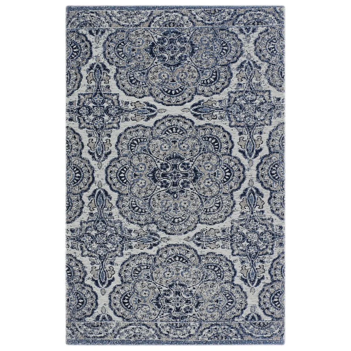 RugSmith Blue Medallion Anti-Fatigue Kitchen Mat. 20 x 36 - 20x36