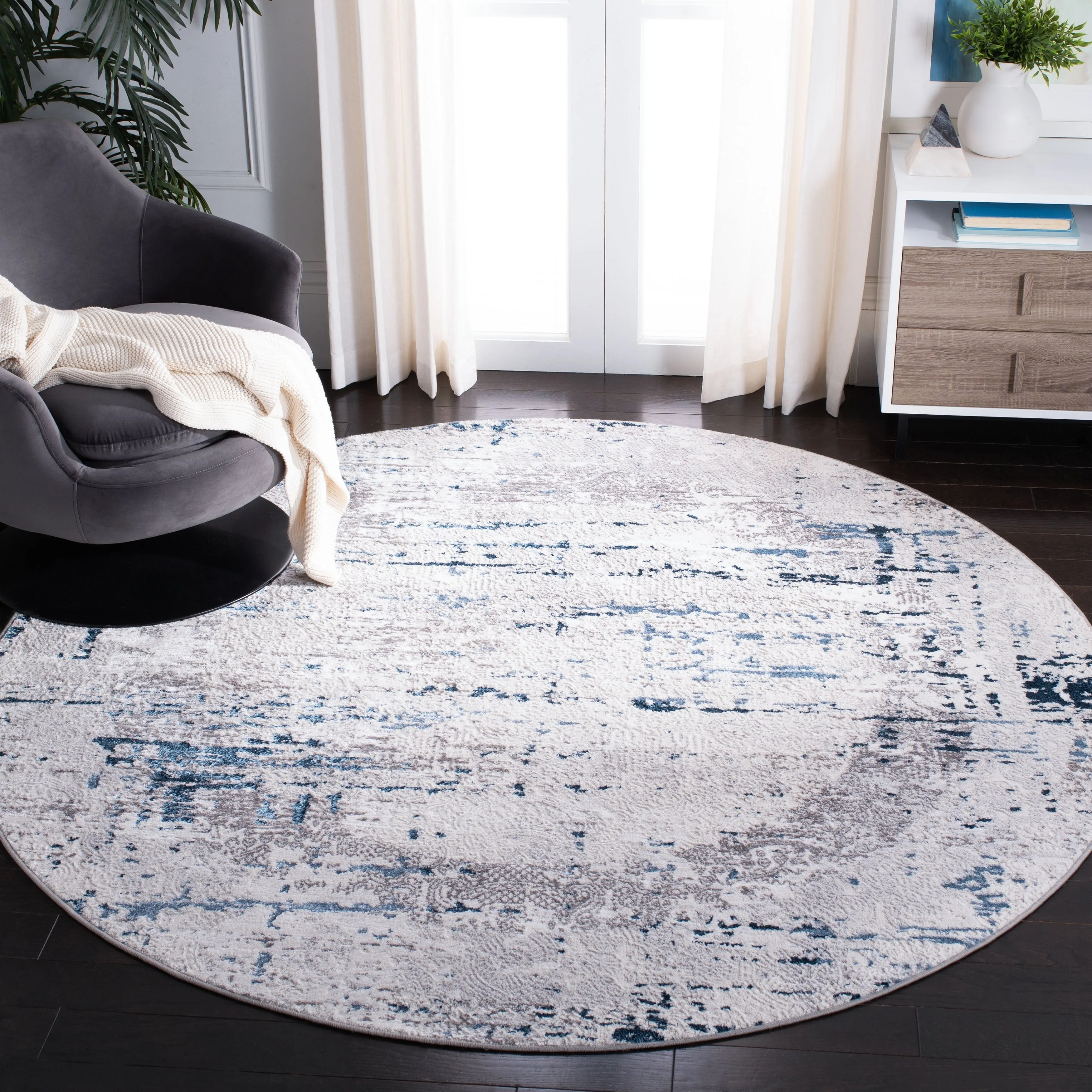 SAFAVIEH Amelia Afaf Abstract Distressed Rug
